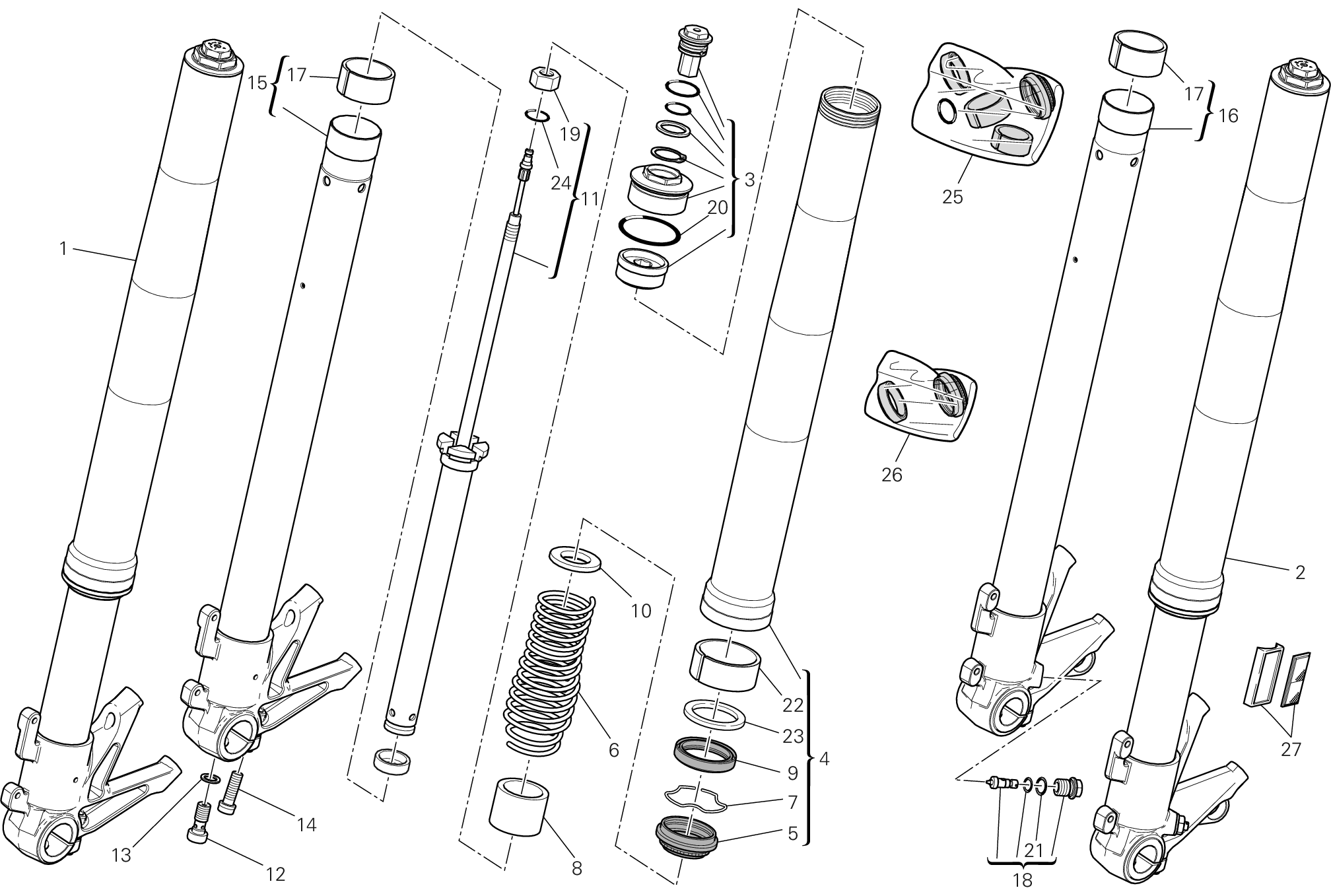 Fourche avant