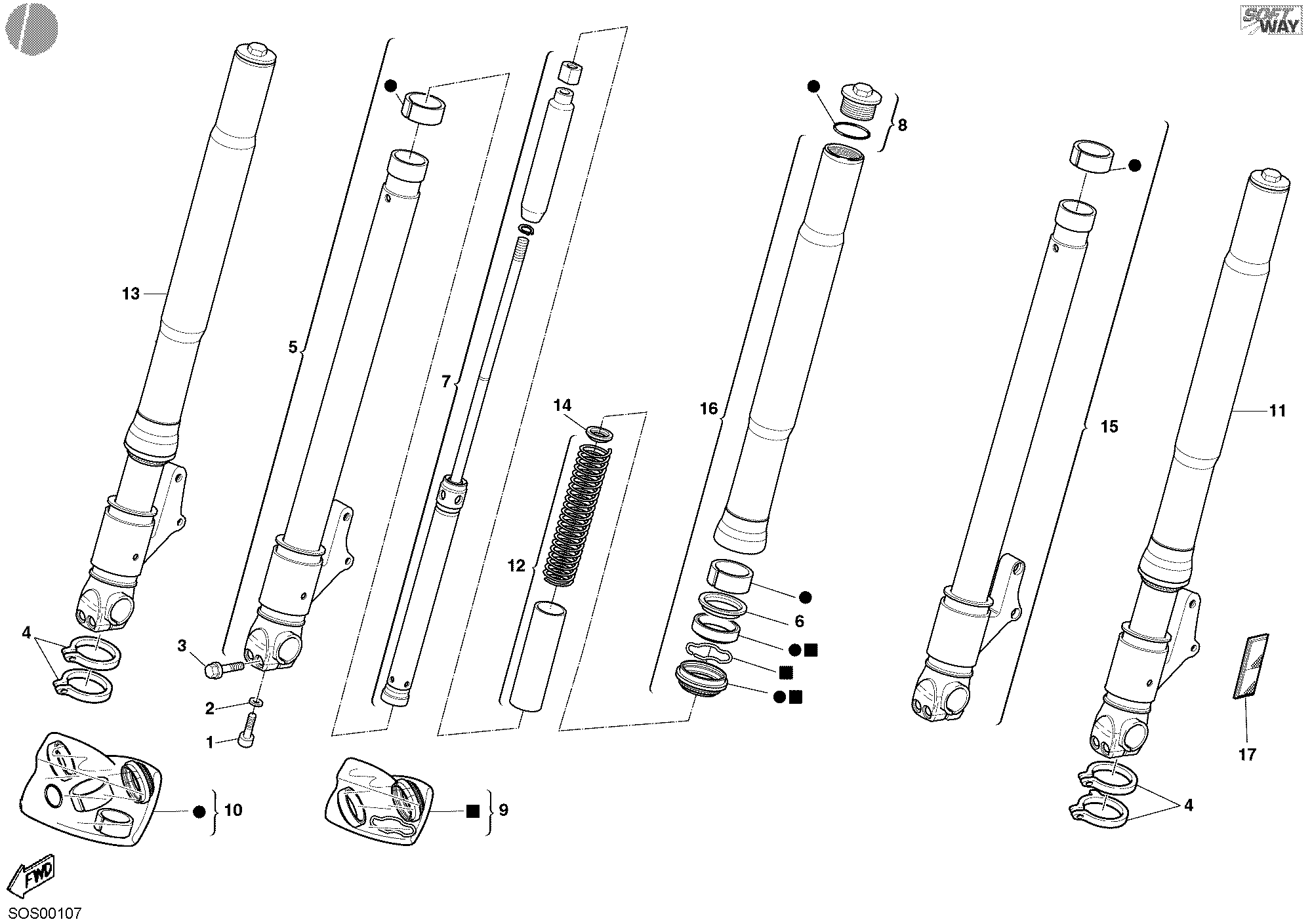Fourche avant