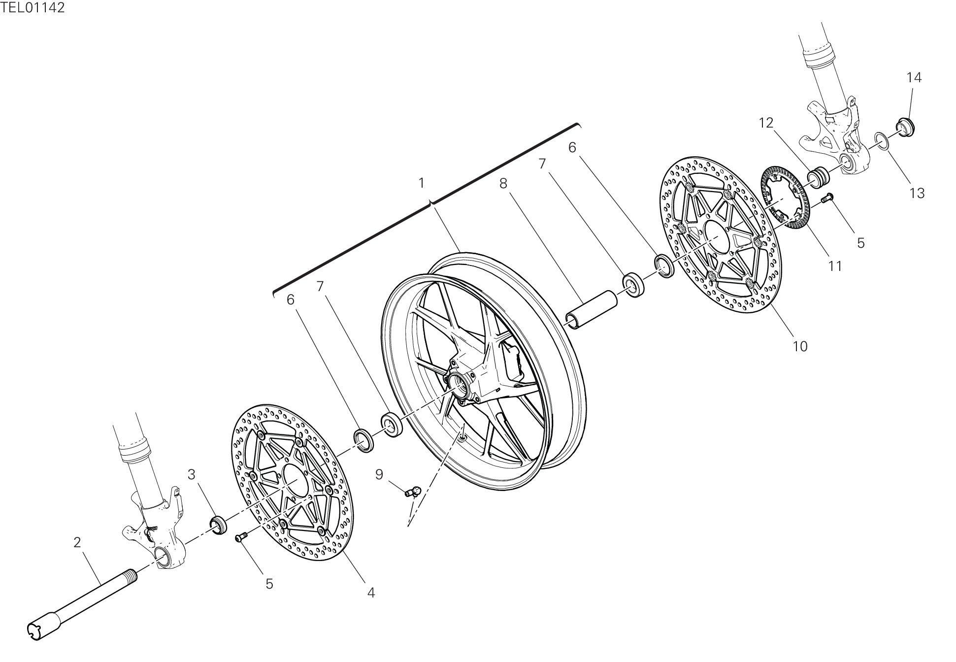 Roue avant