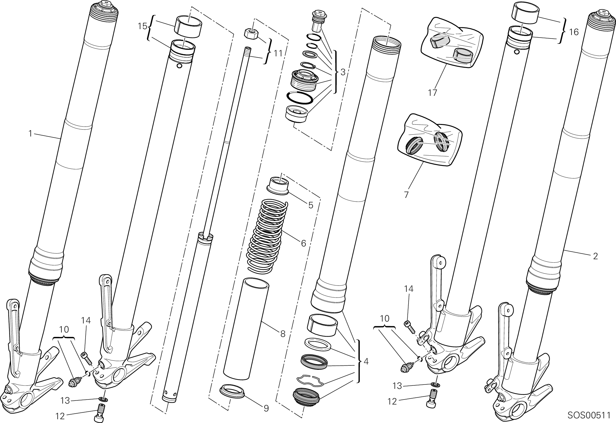 Fourche avant