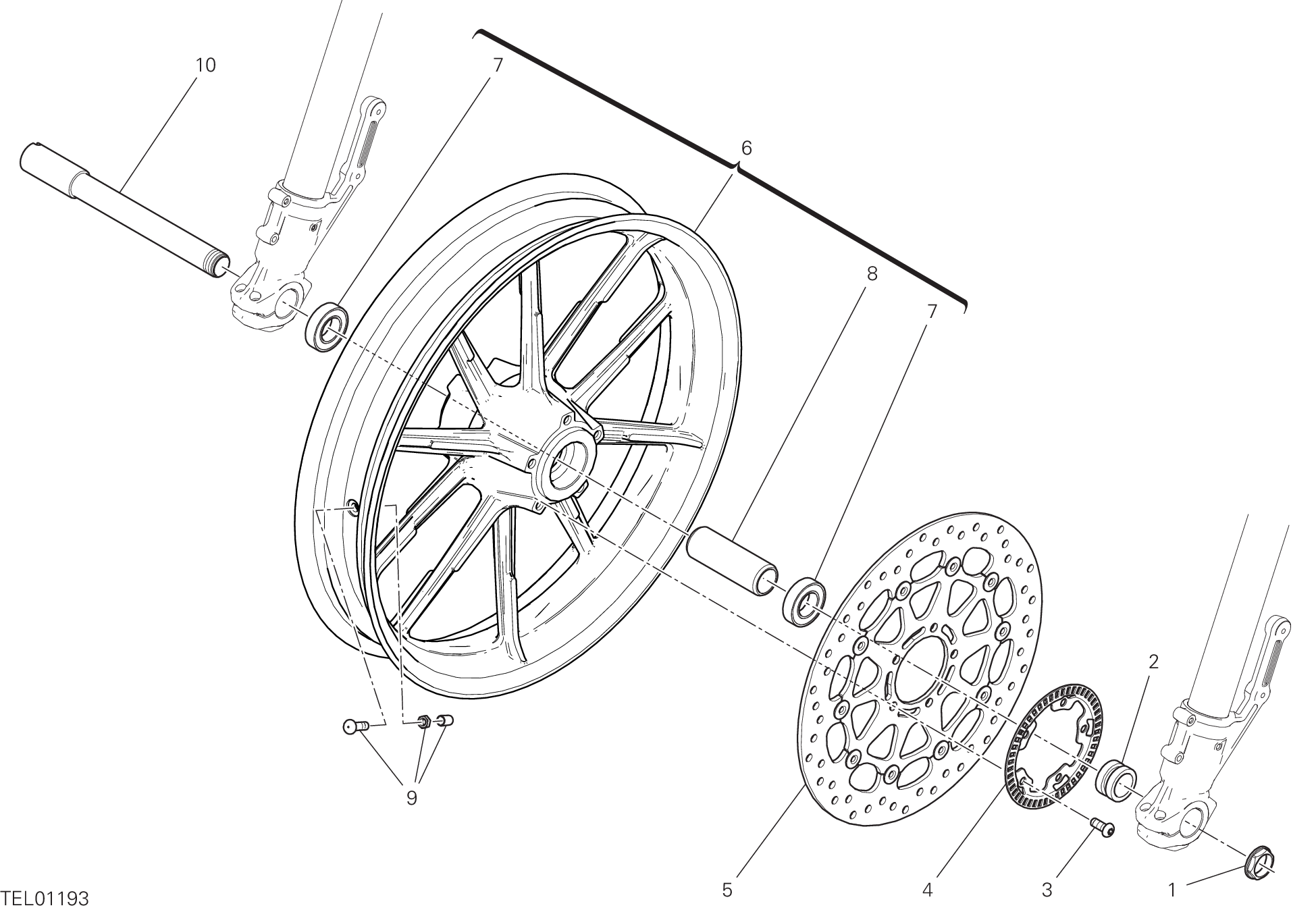 Roue avant