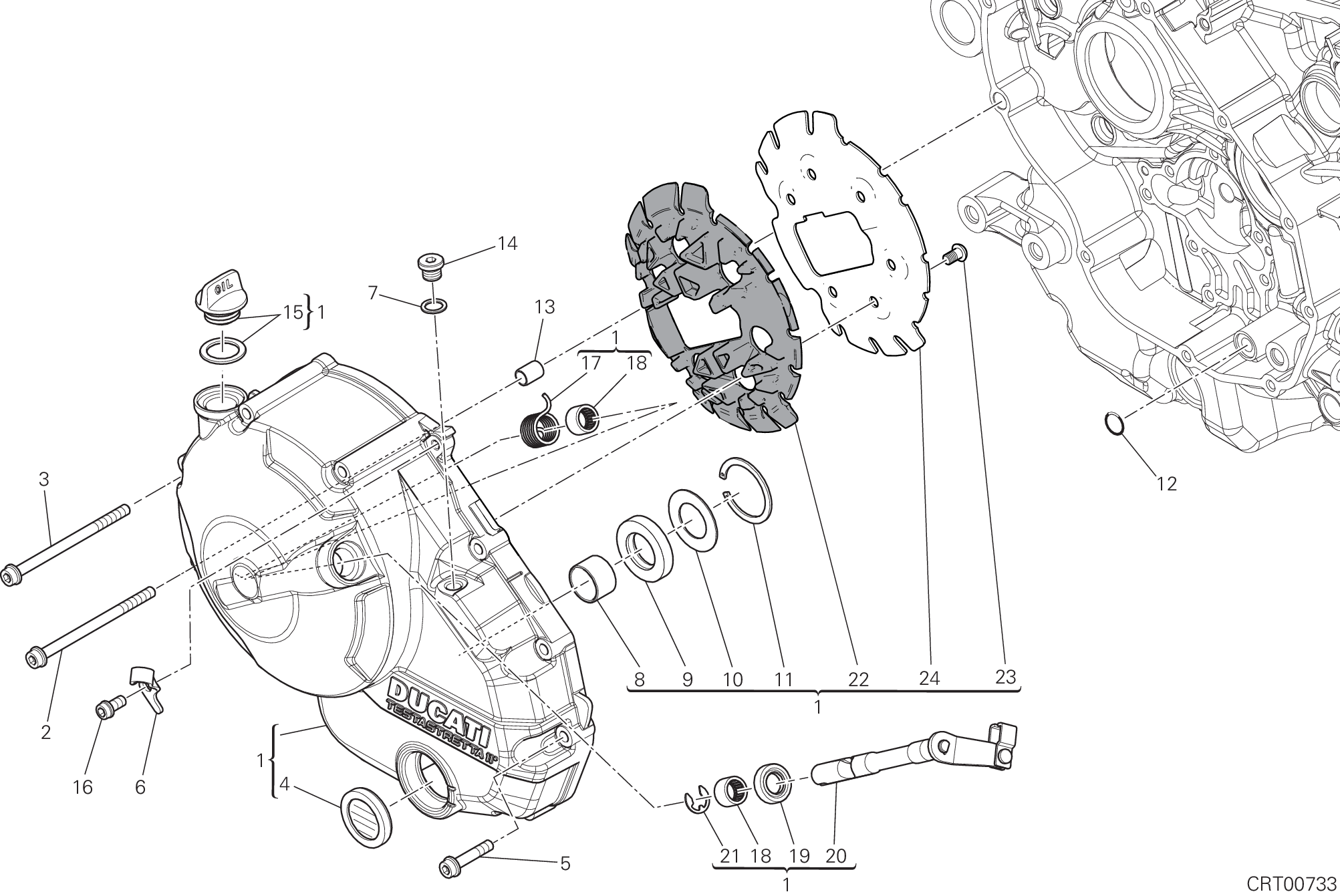 Couvercle embrayage