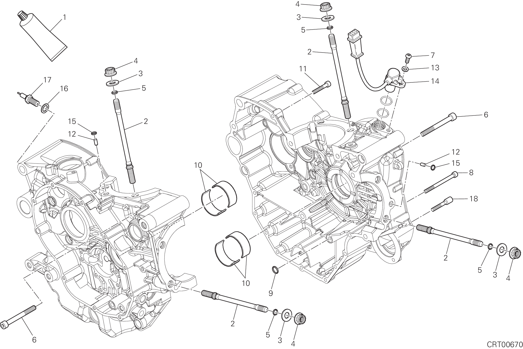 Paire de demi-carters