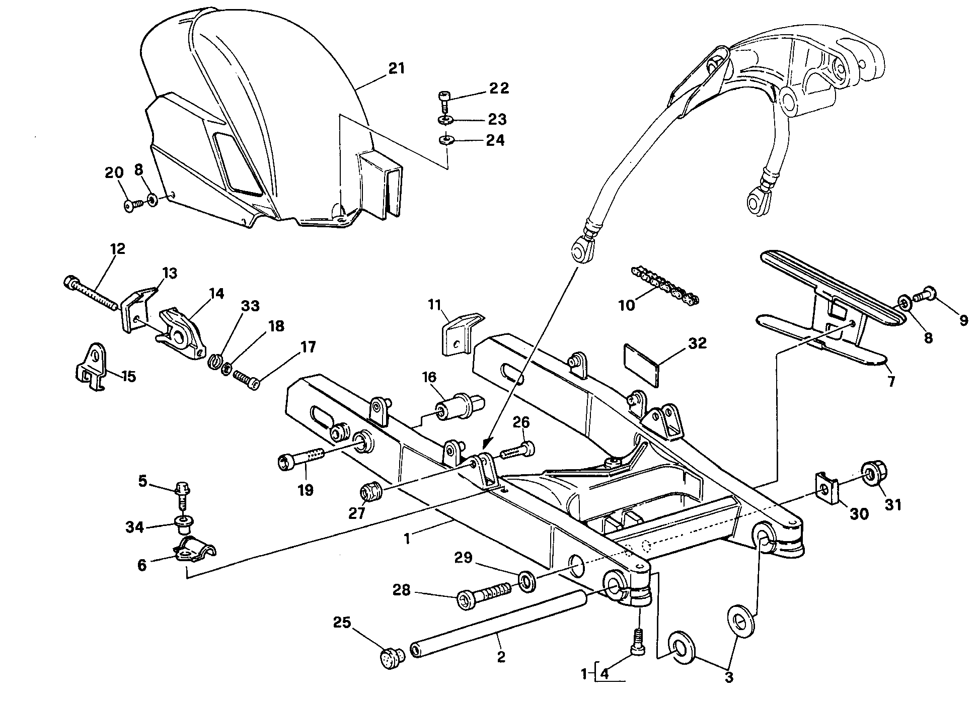 Bras oscillant