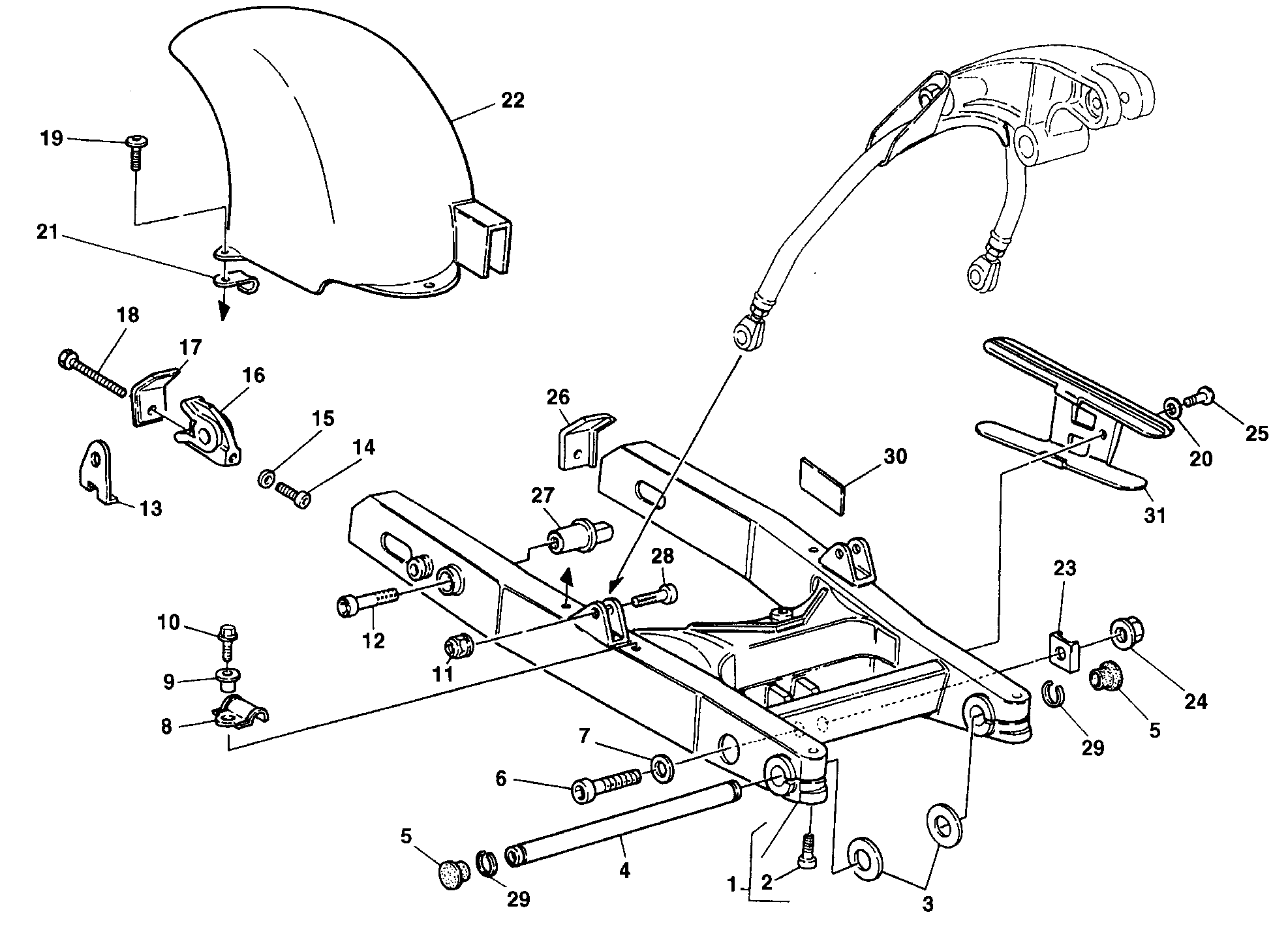 Bras oscillant