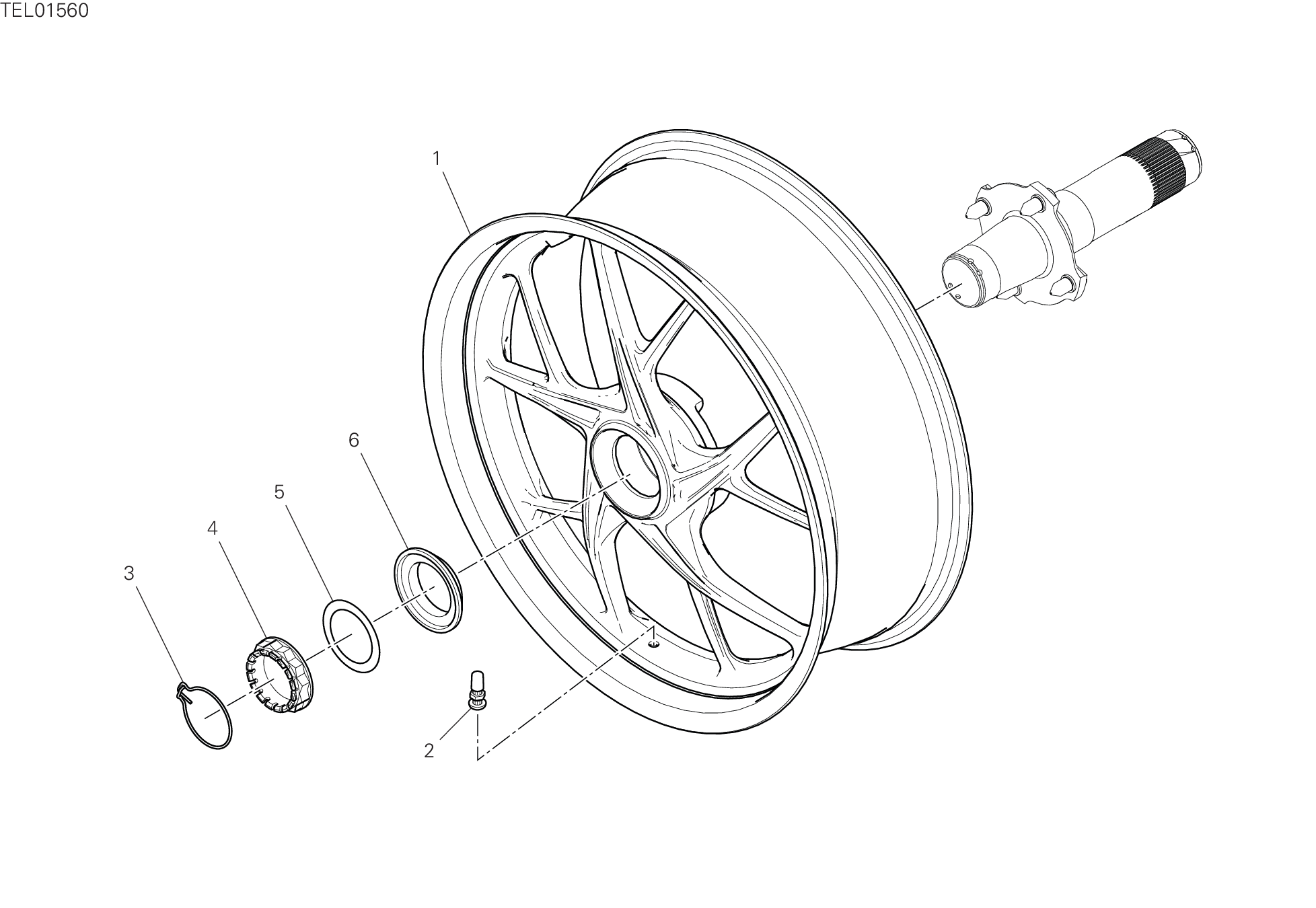 Roue arrière