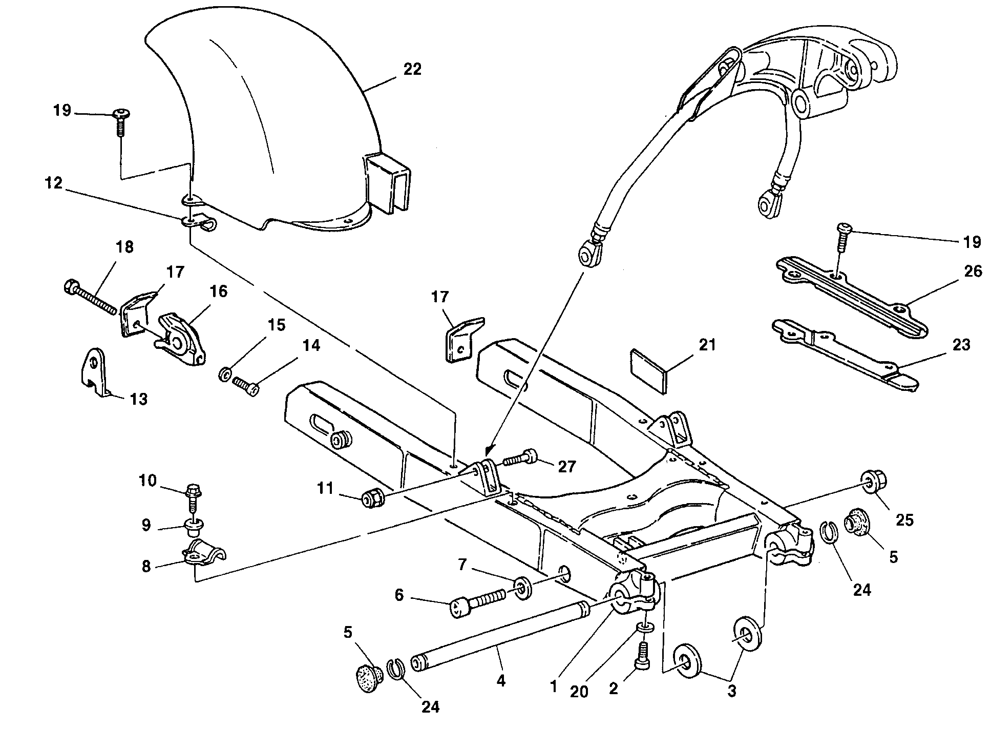 Bras oscillant