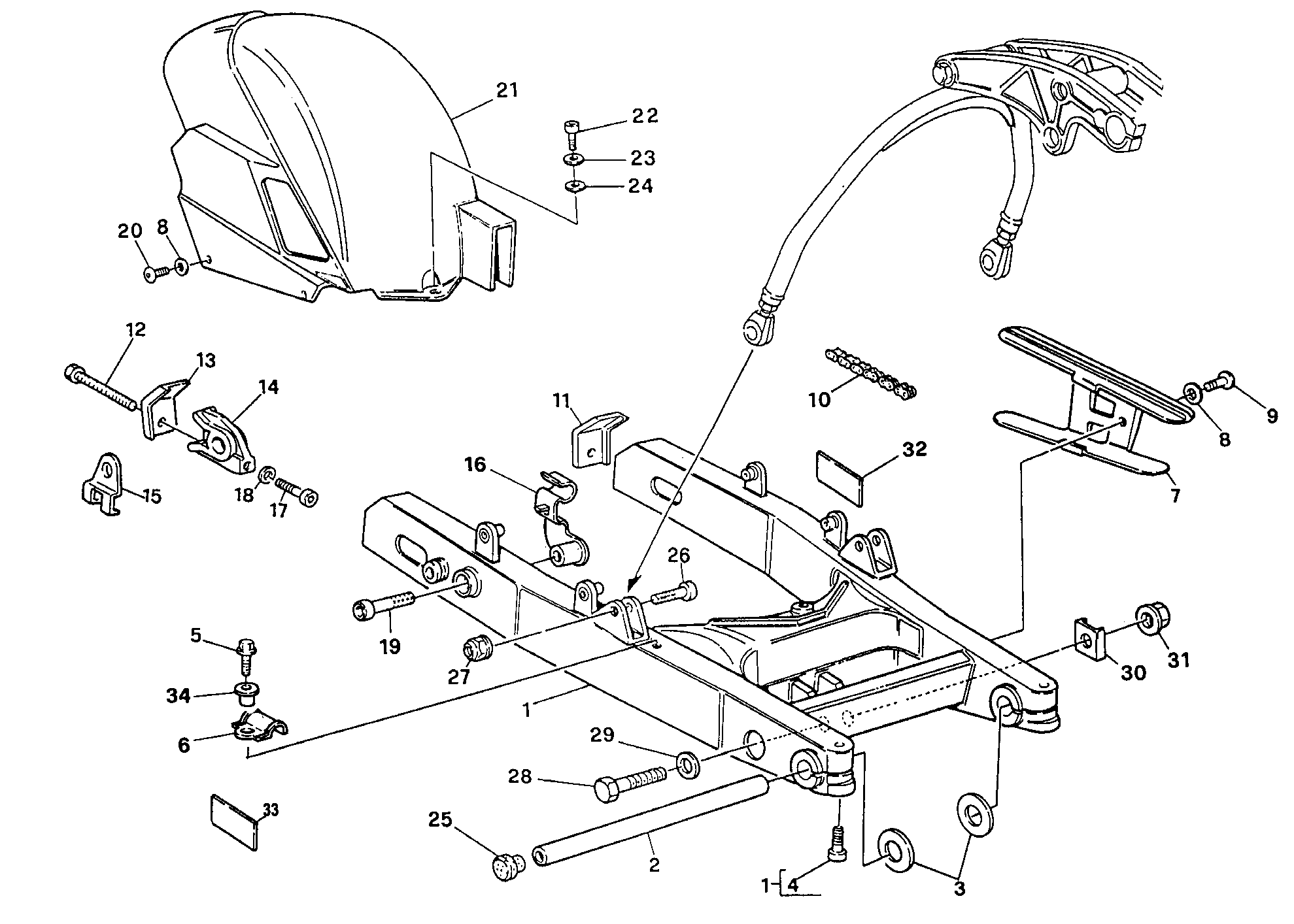 Bras oscillant