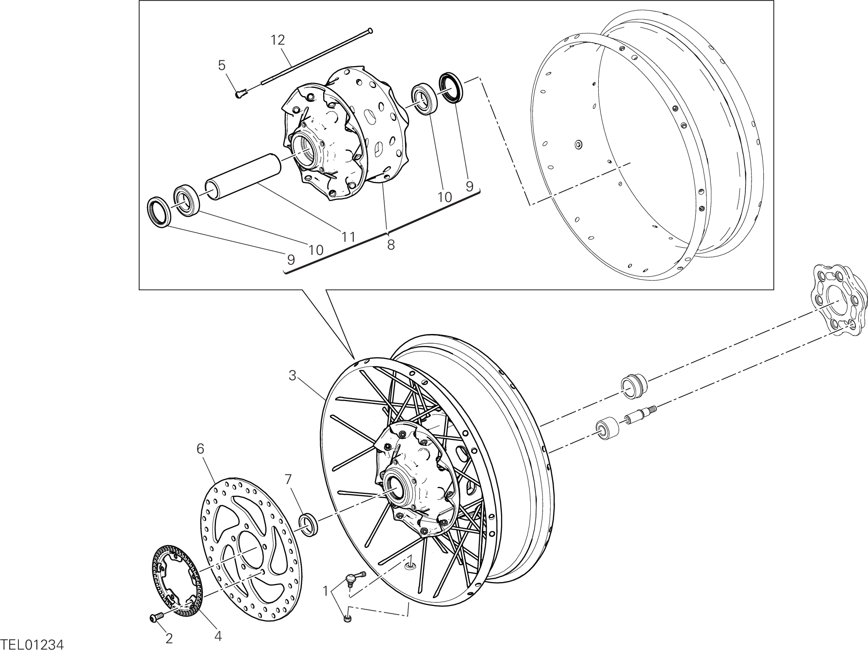 Roue arrière