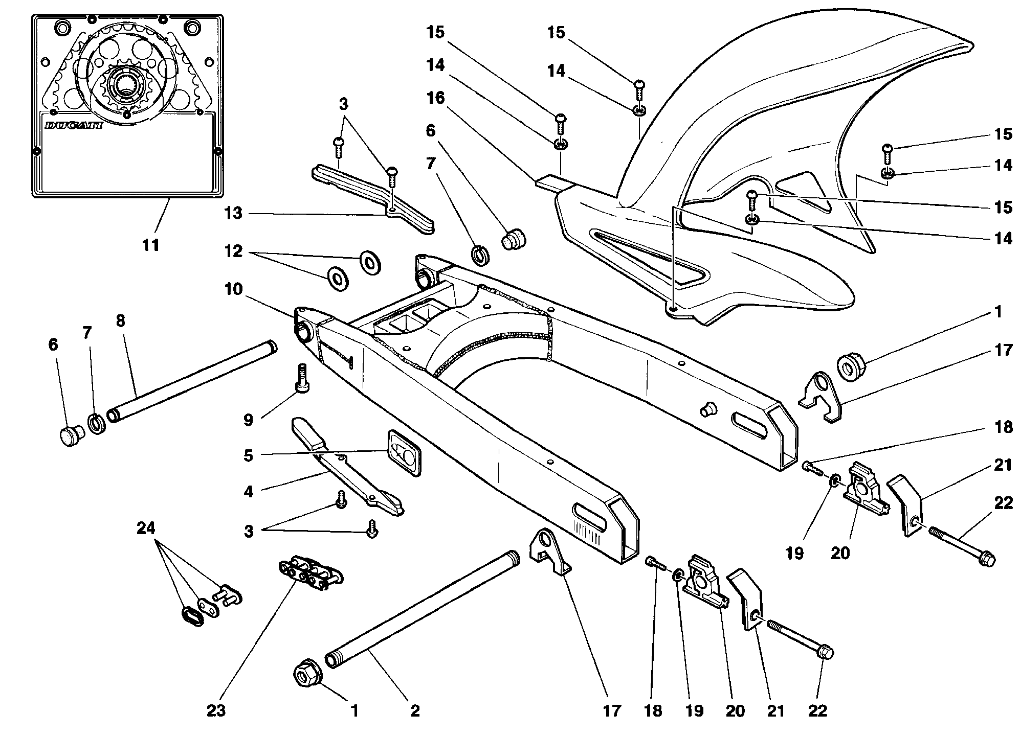 Bras oscillant