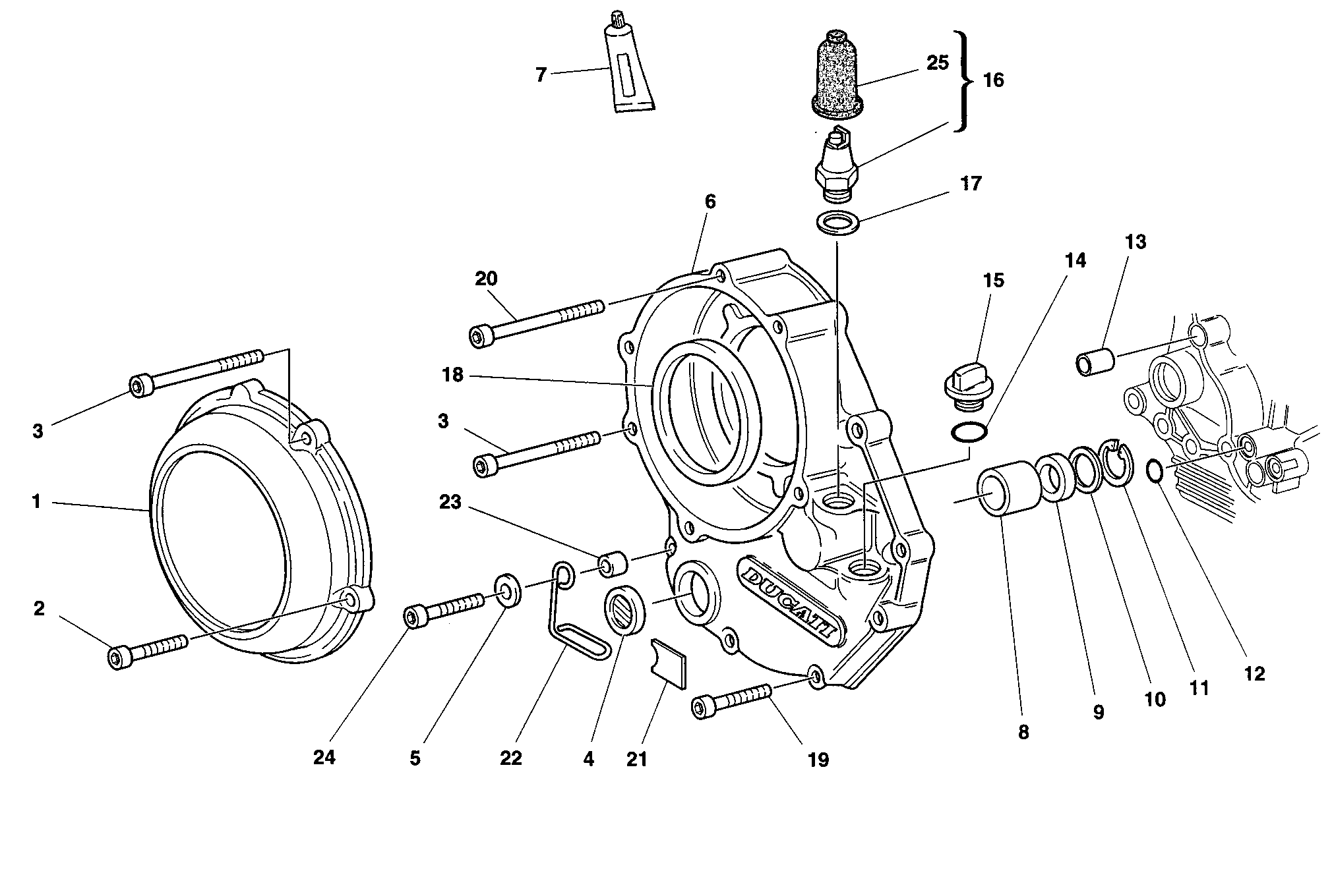 Couvercle embrayage