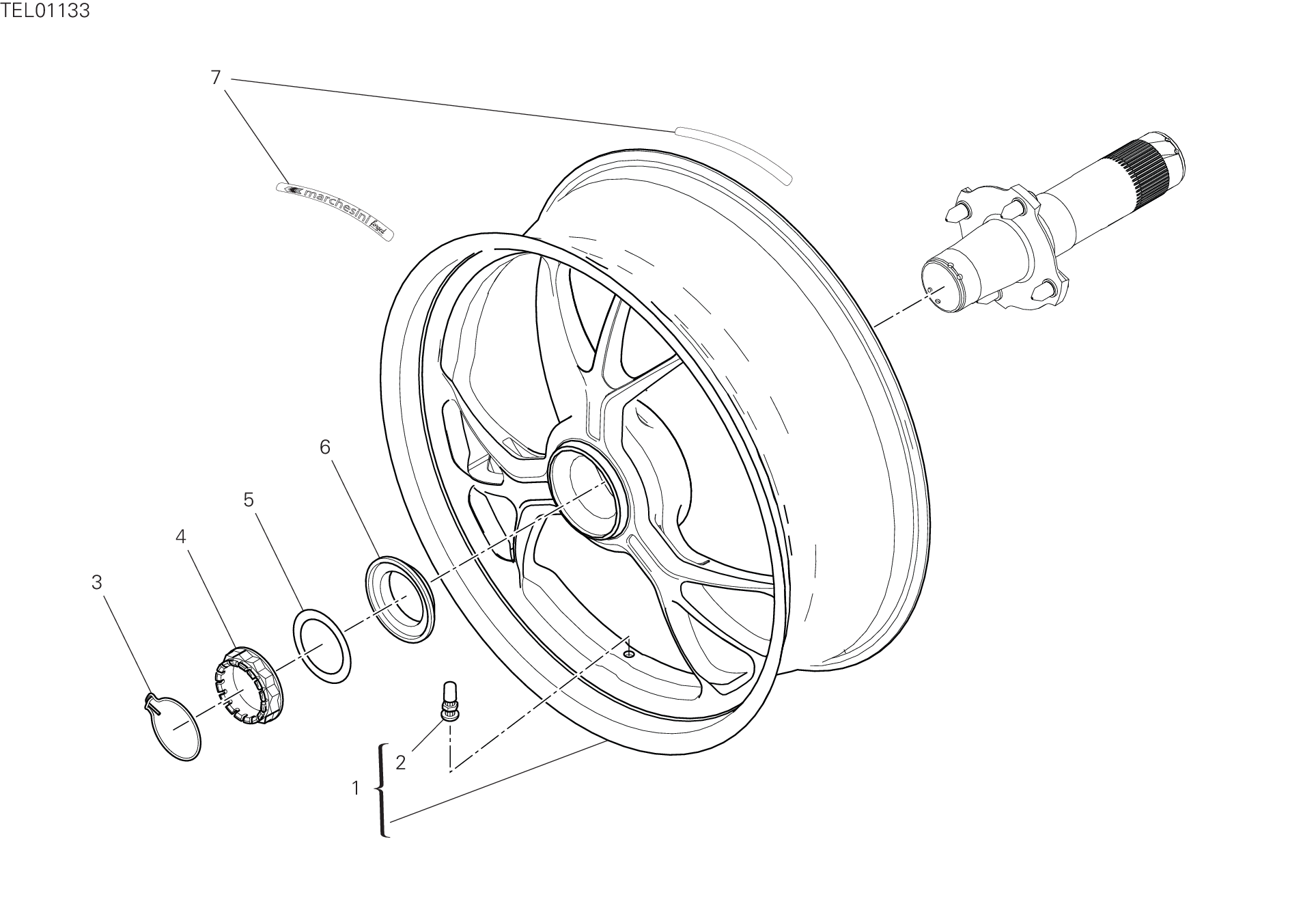 Roue arrière