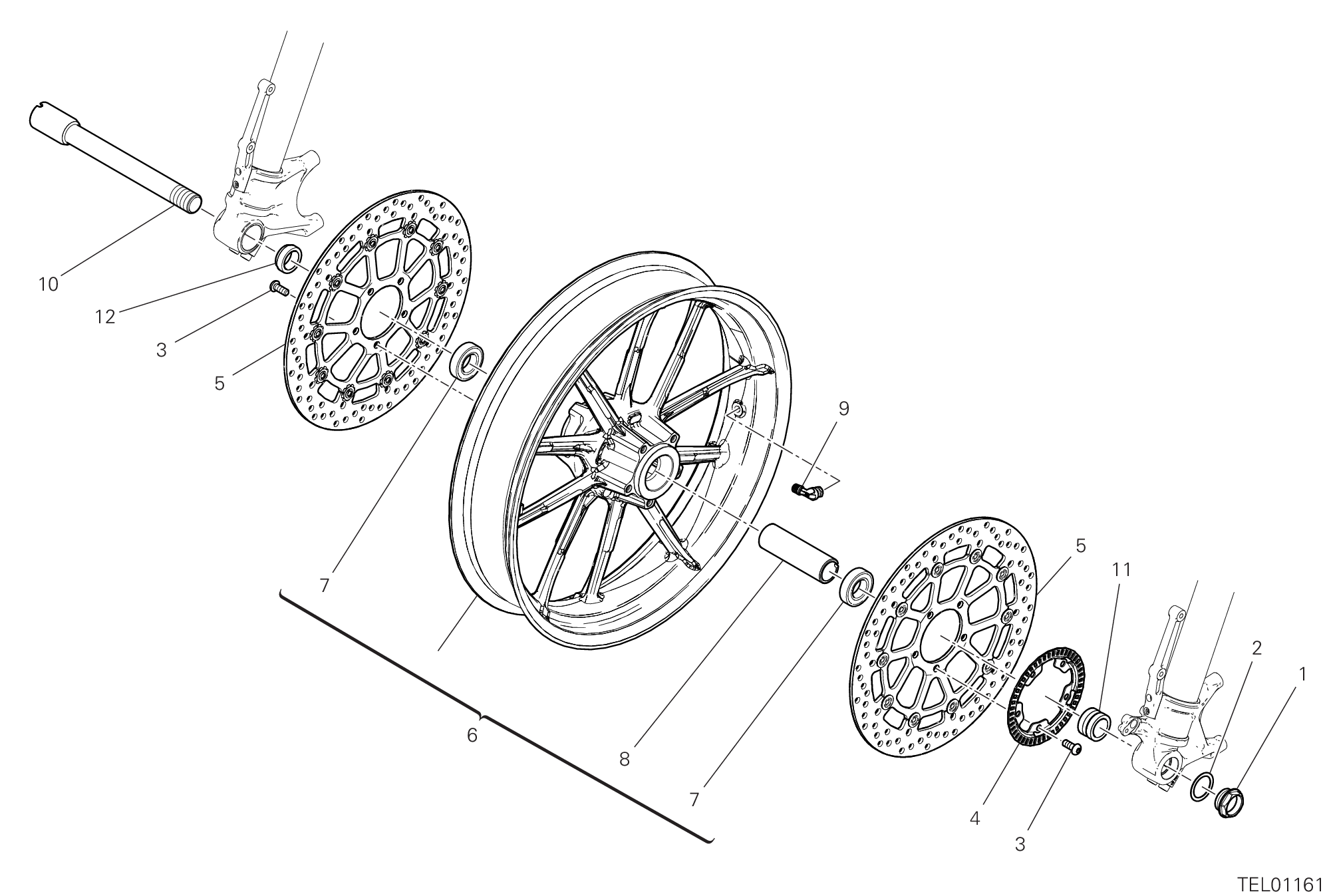 Roue avant