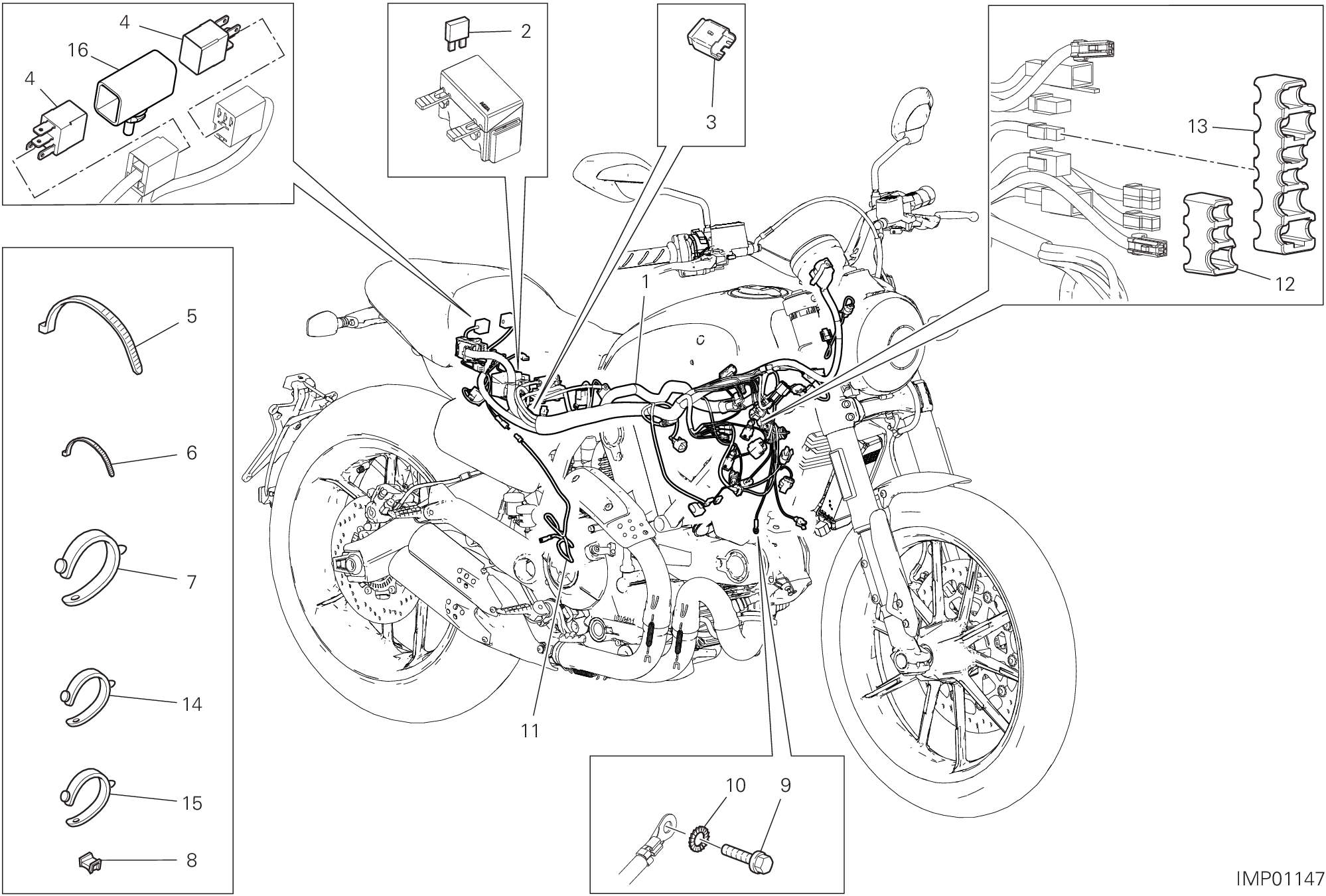 Circuit électrique vehicule