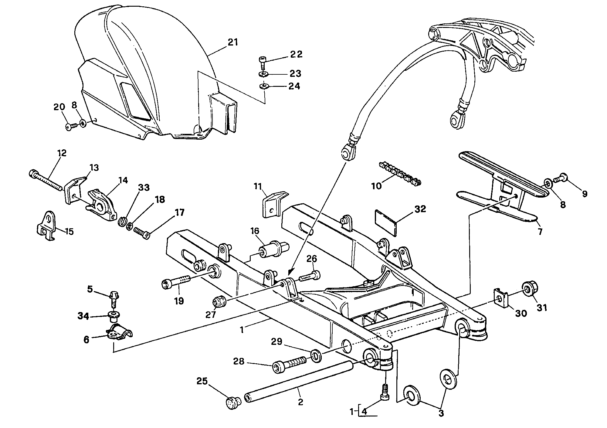 Bras oscillant