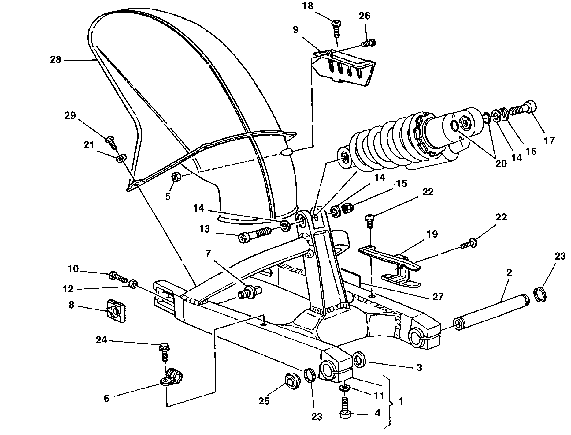 Bras oscillant