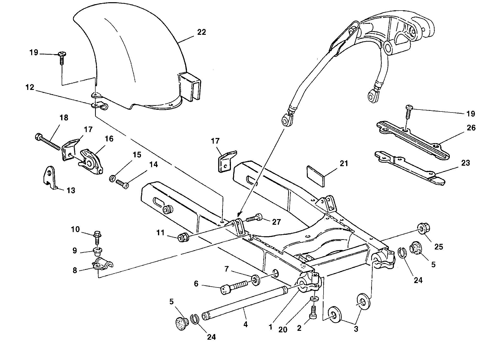 Bras oscillant