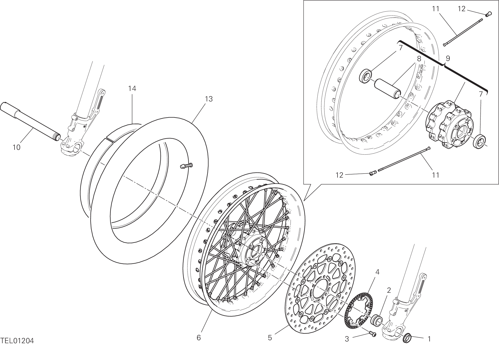 Roue avant