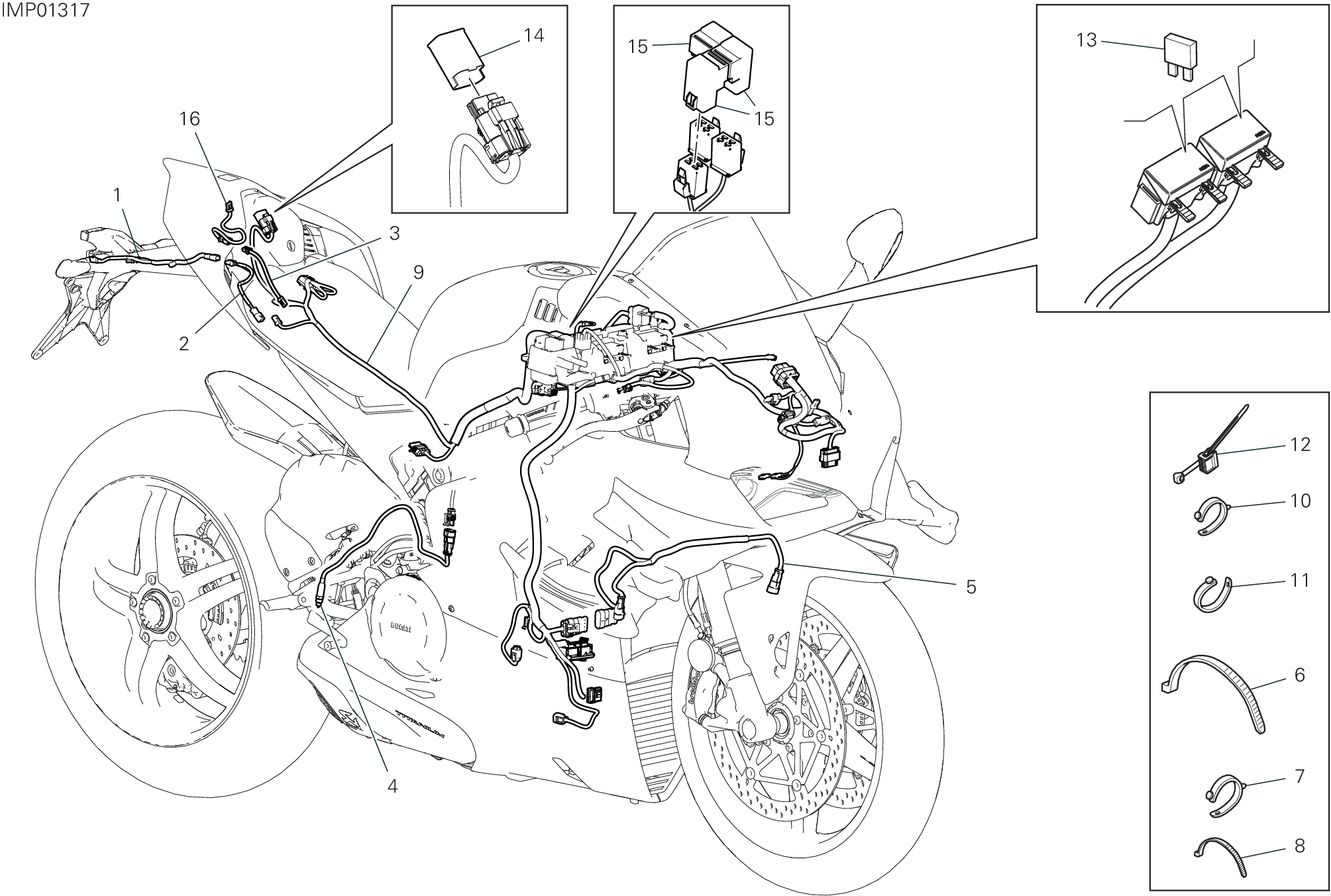 Circuit électrique vehicule