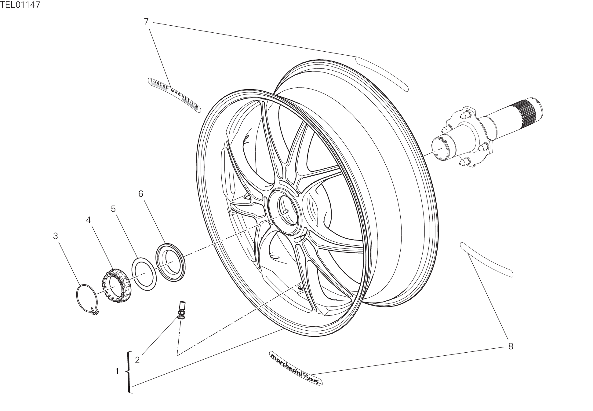 Roue arrière