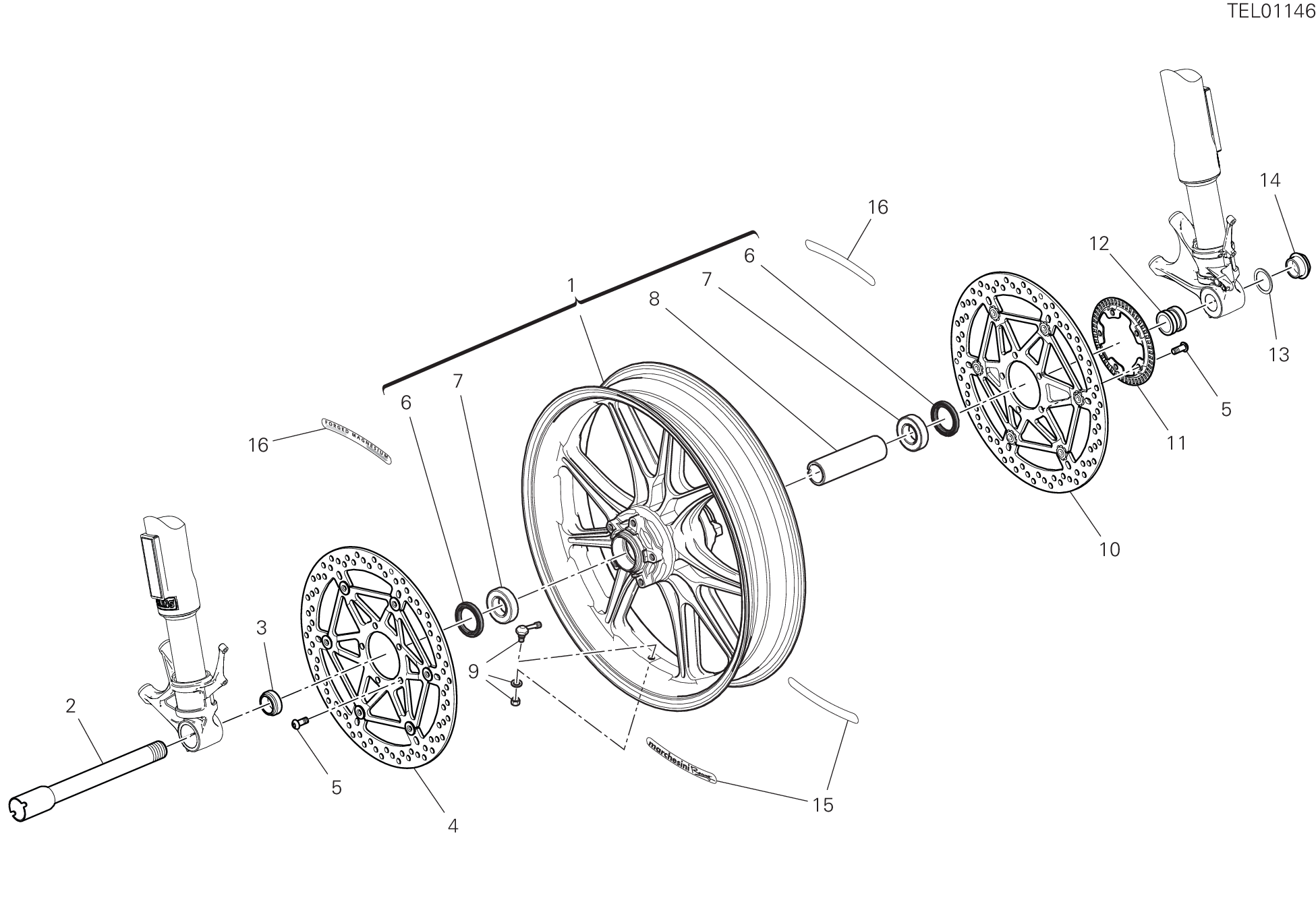 Roue avant