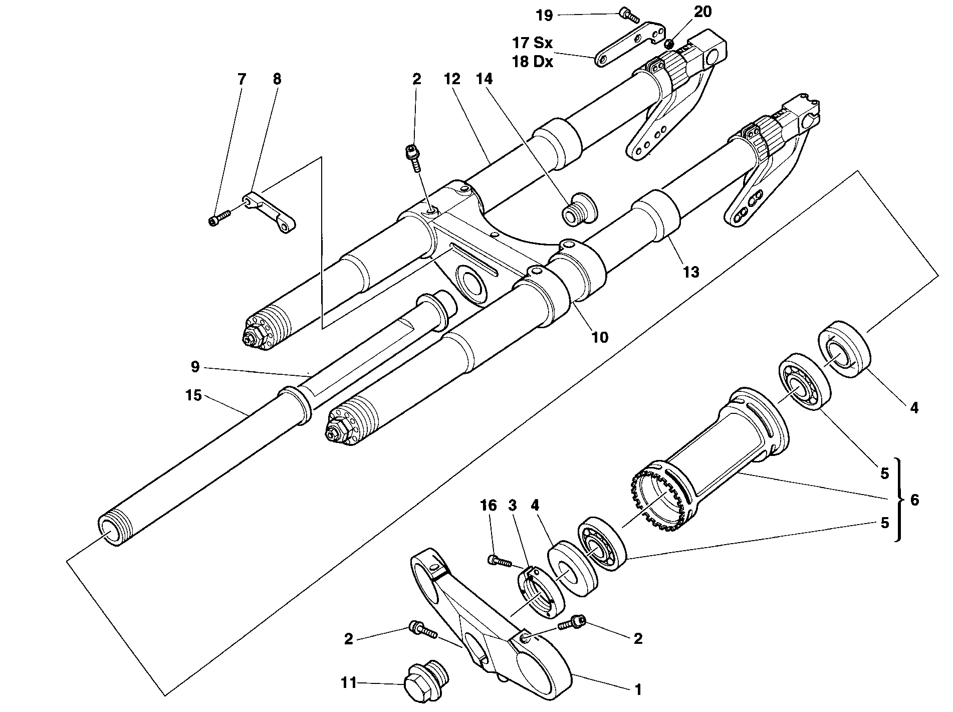 Fourche avant