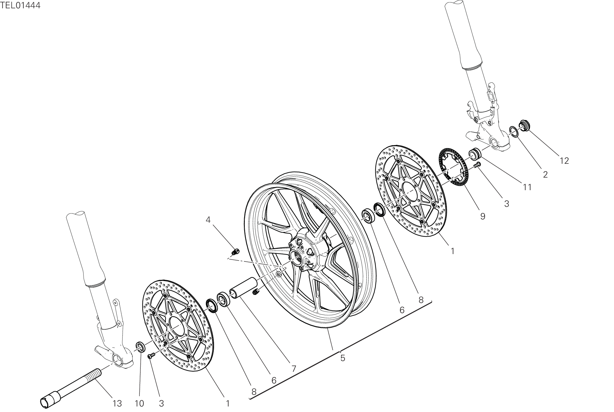 Roue avant
