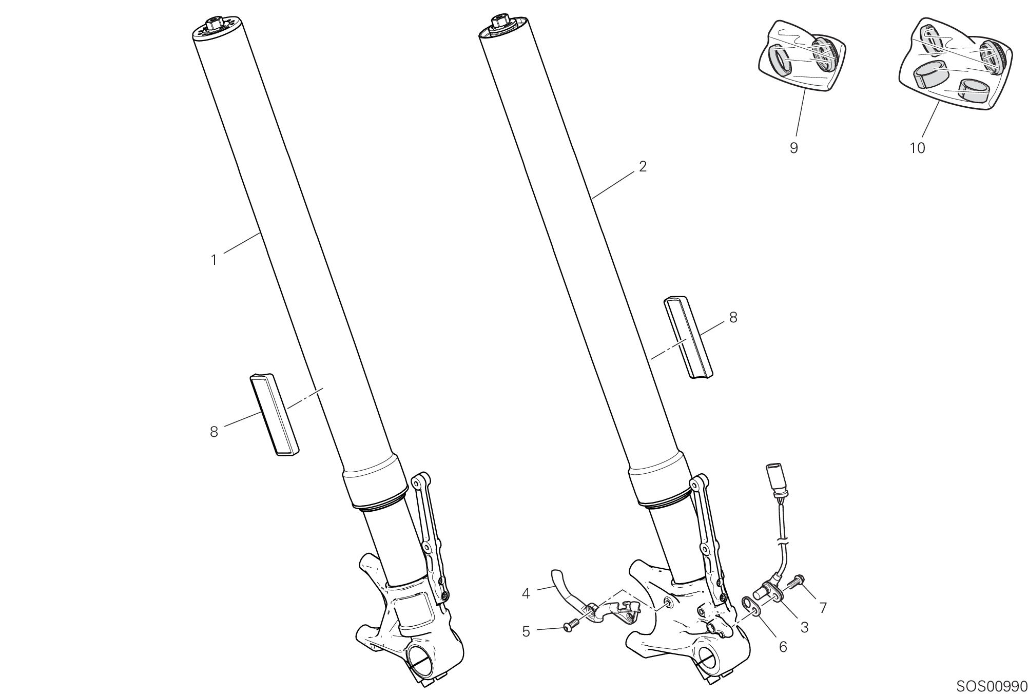 Fourche avant