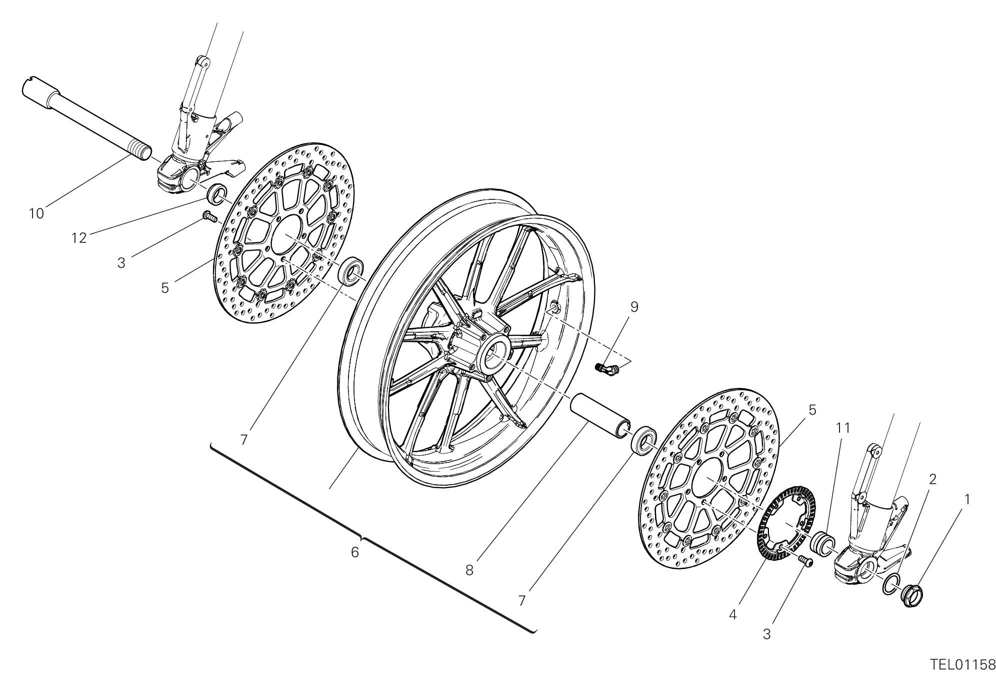 Roue avant