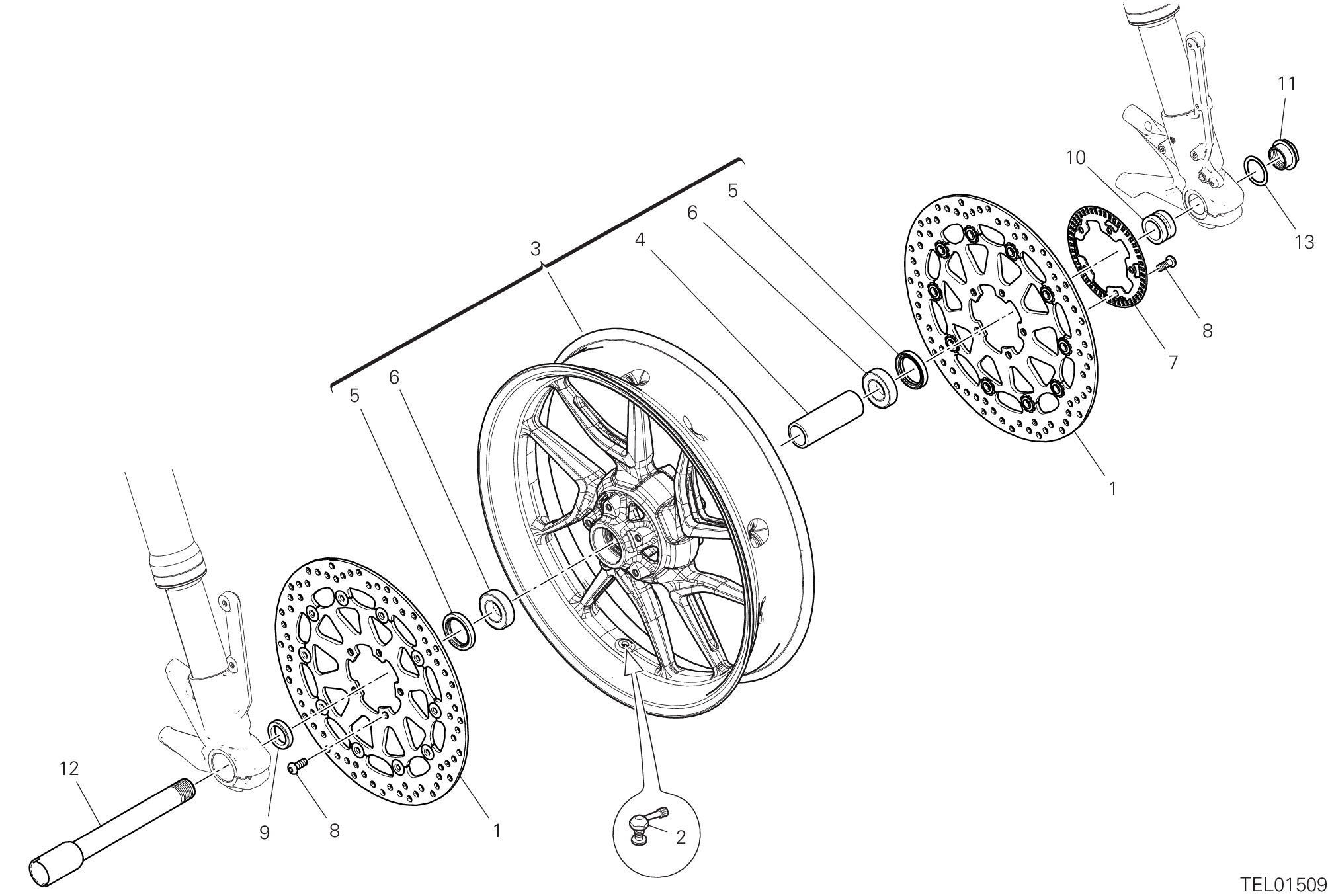 Roue avant