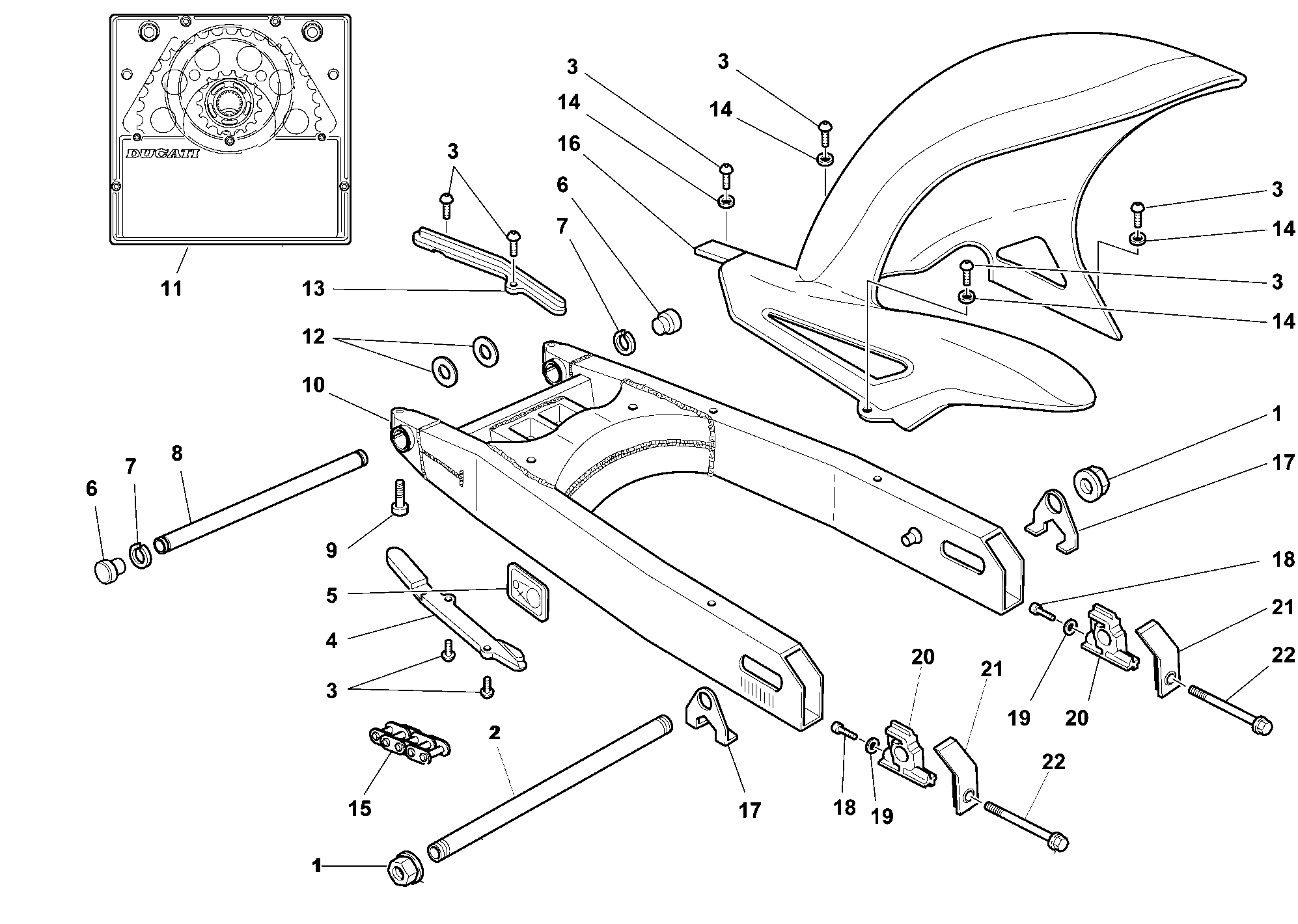 Bras oscillant