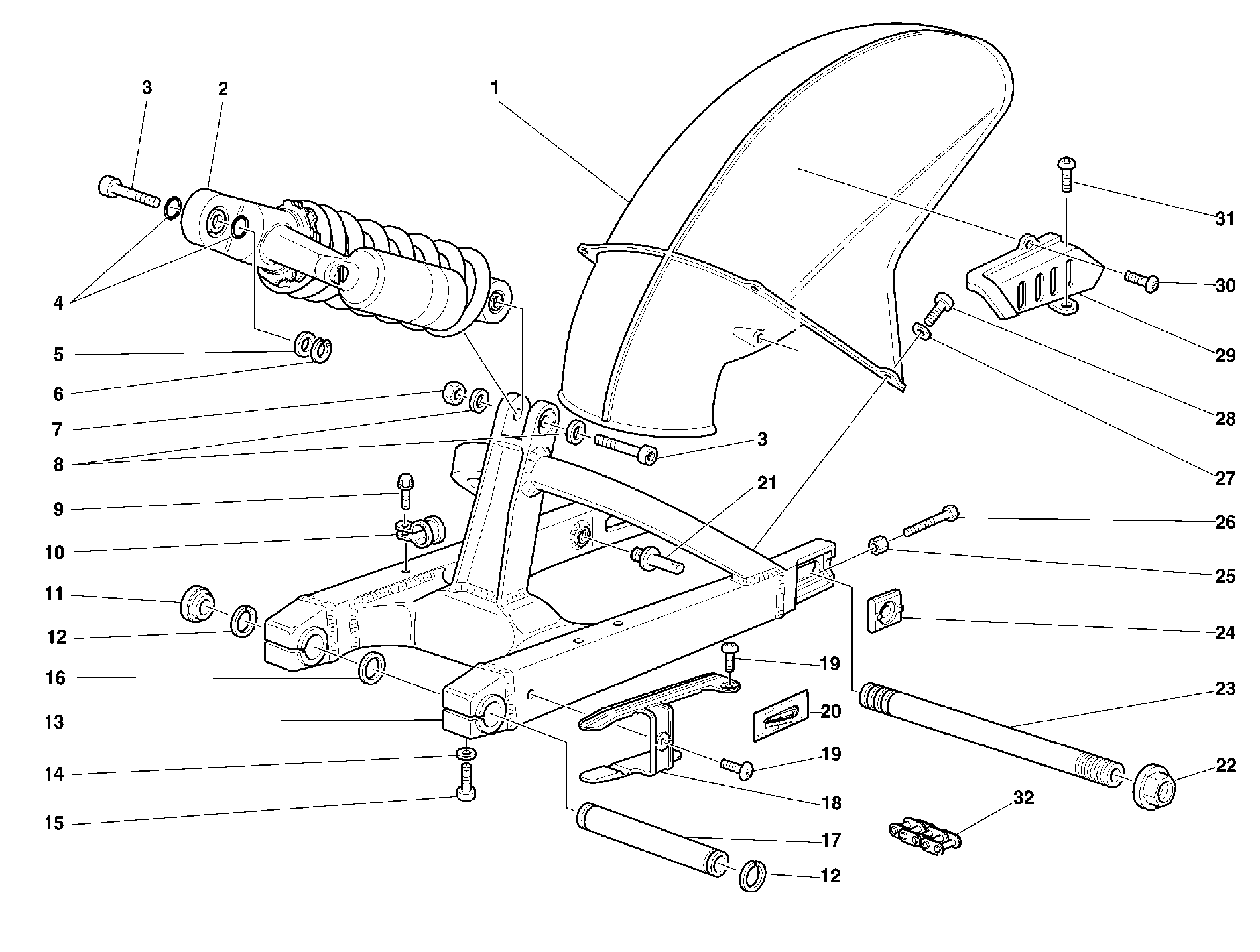 Bras oscillant