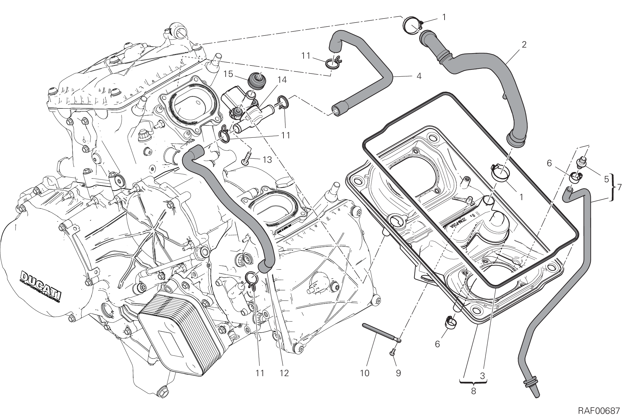 Aspirazione aria - sfiato olio