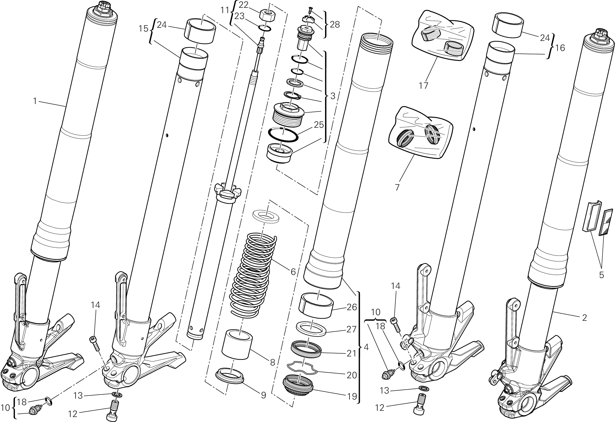 Fourche avant