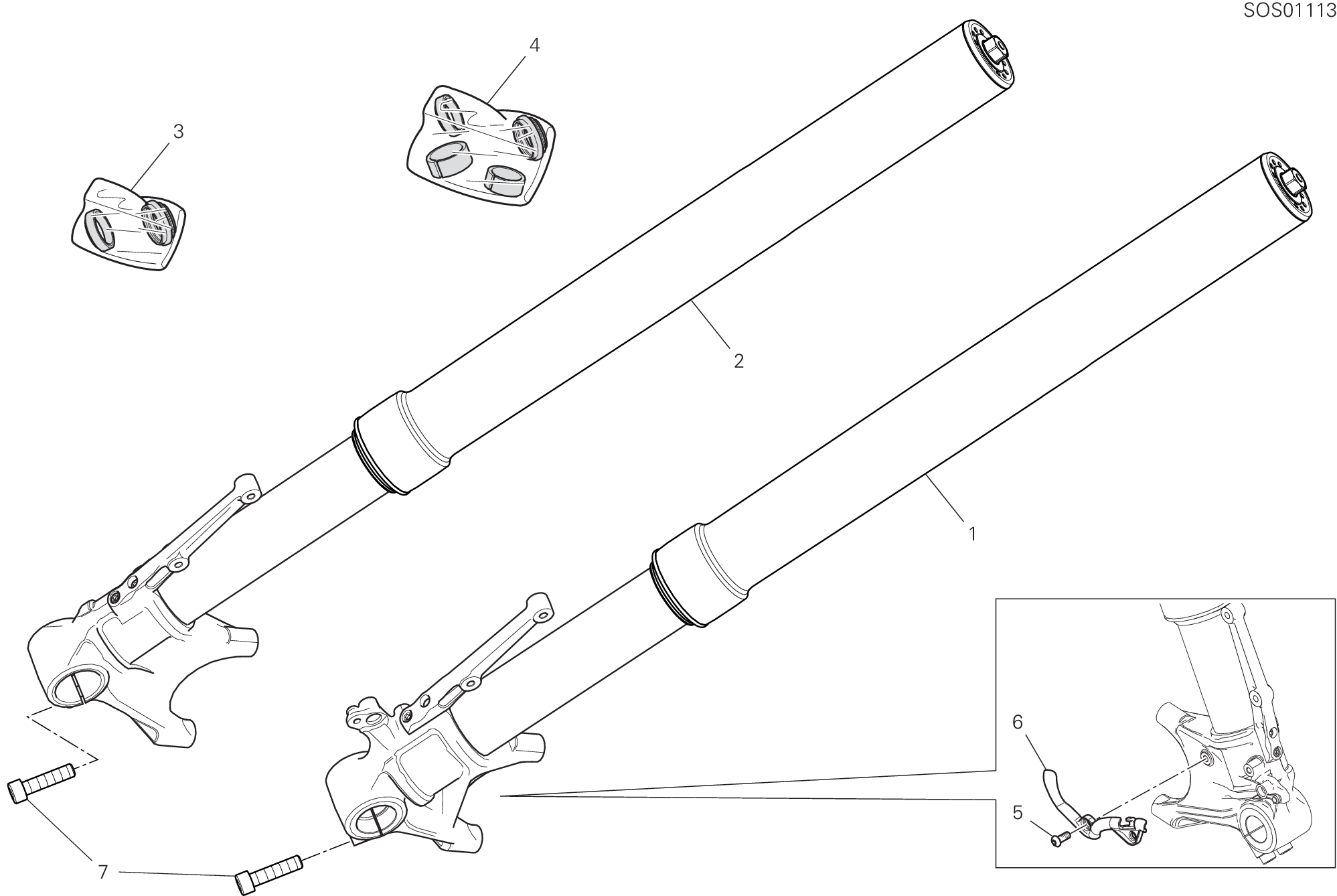 Fourche avant