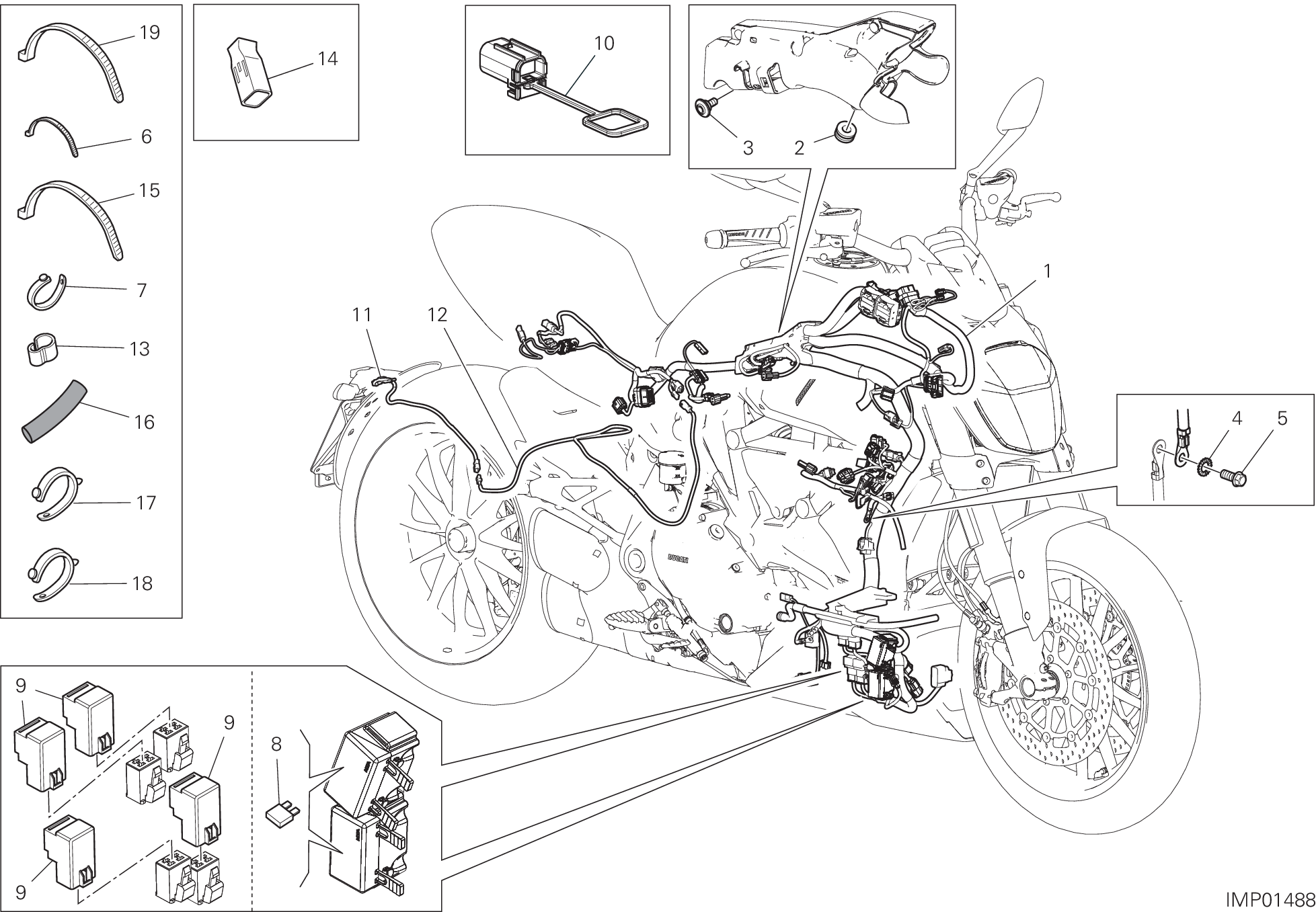 Circuit électrique vehicule