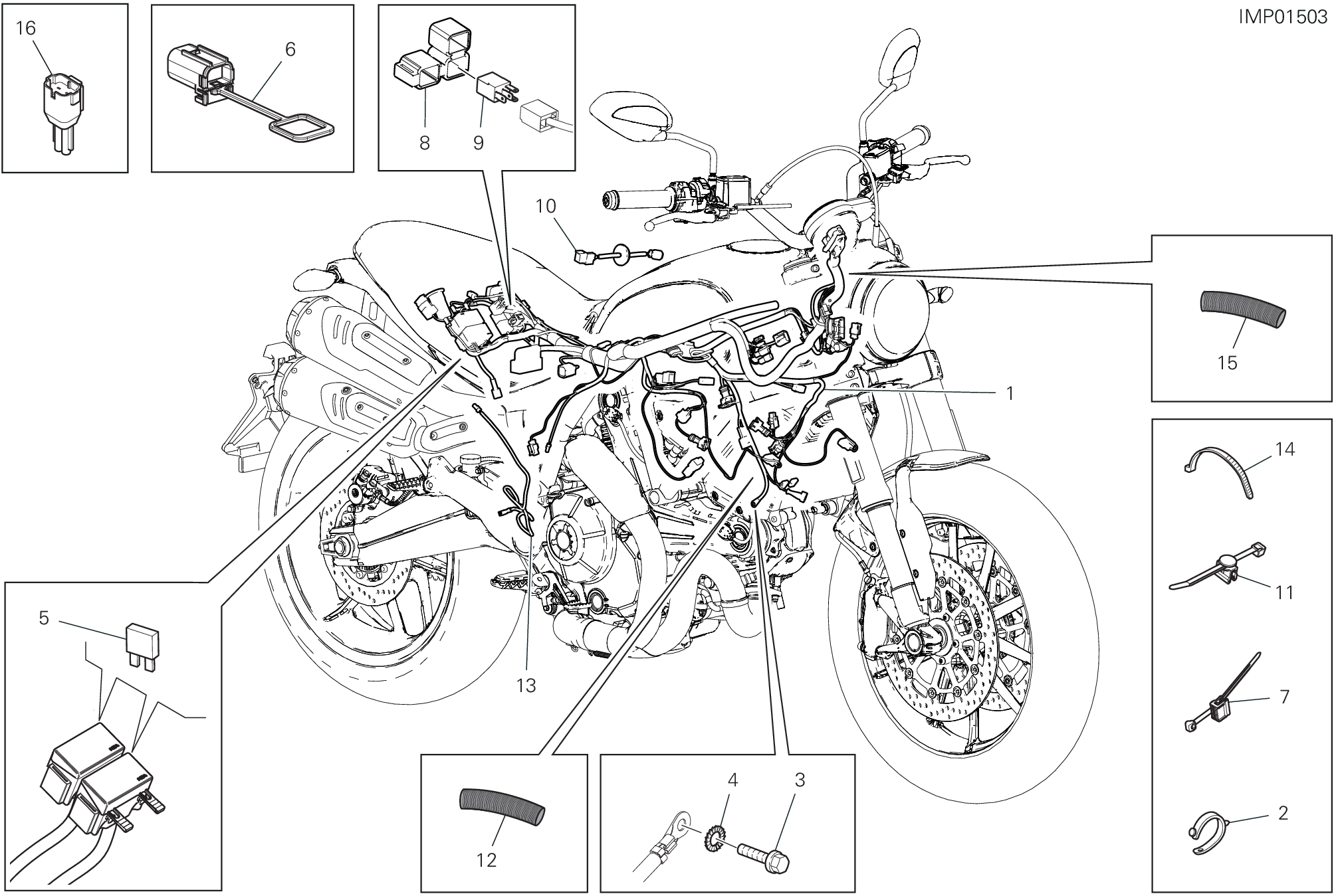 Circuit électrique vehicule