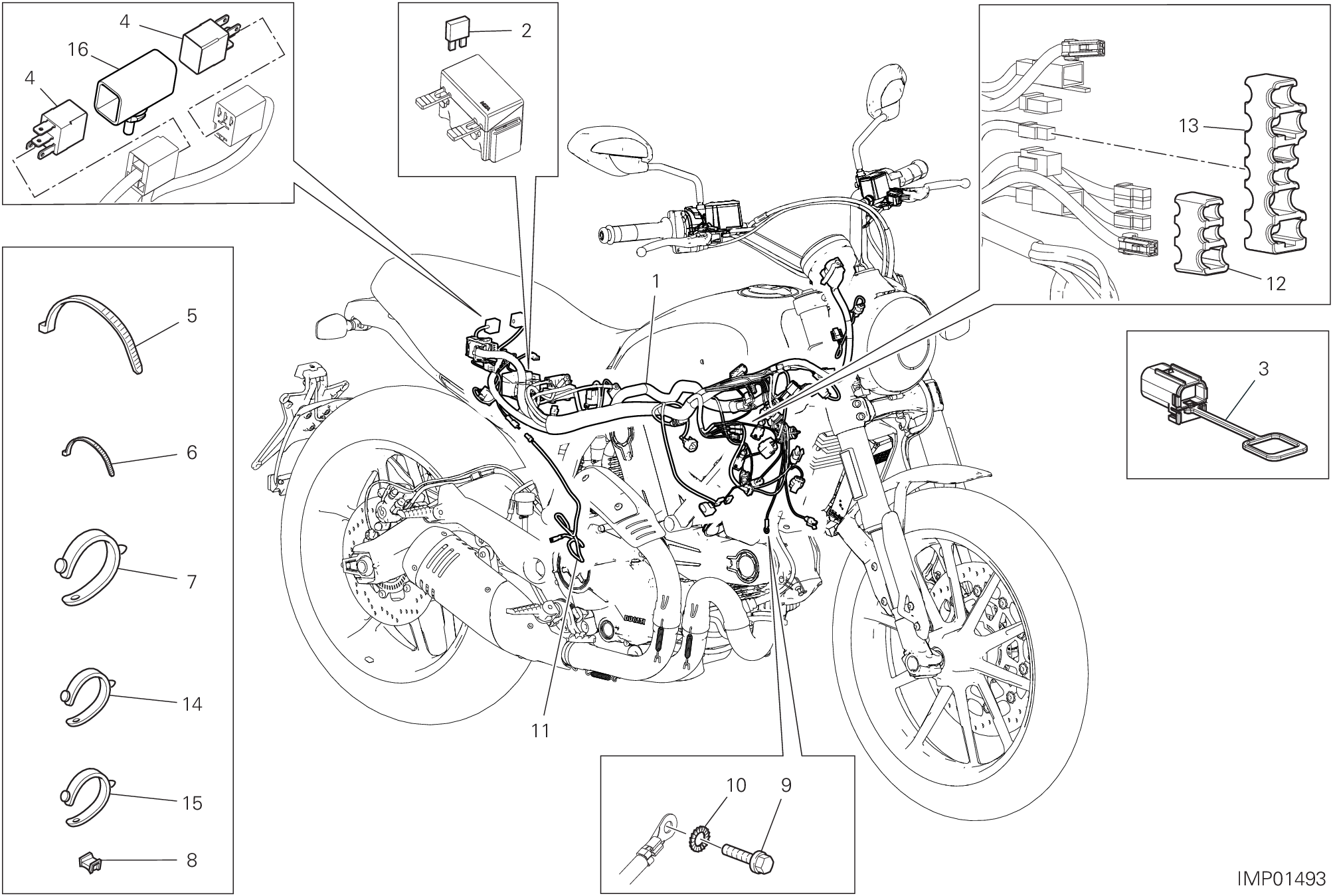 Circuit électrique vehicule