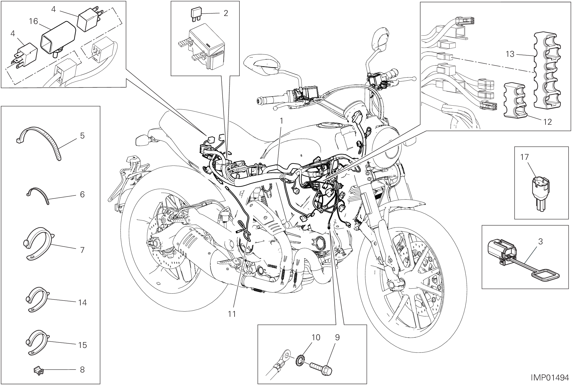 Circuit électrique vehicule