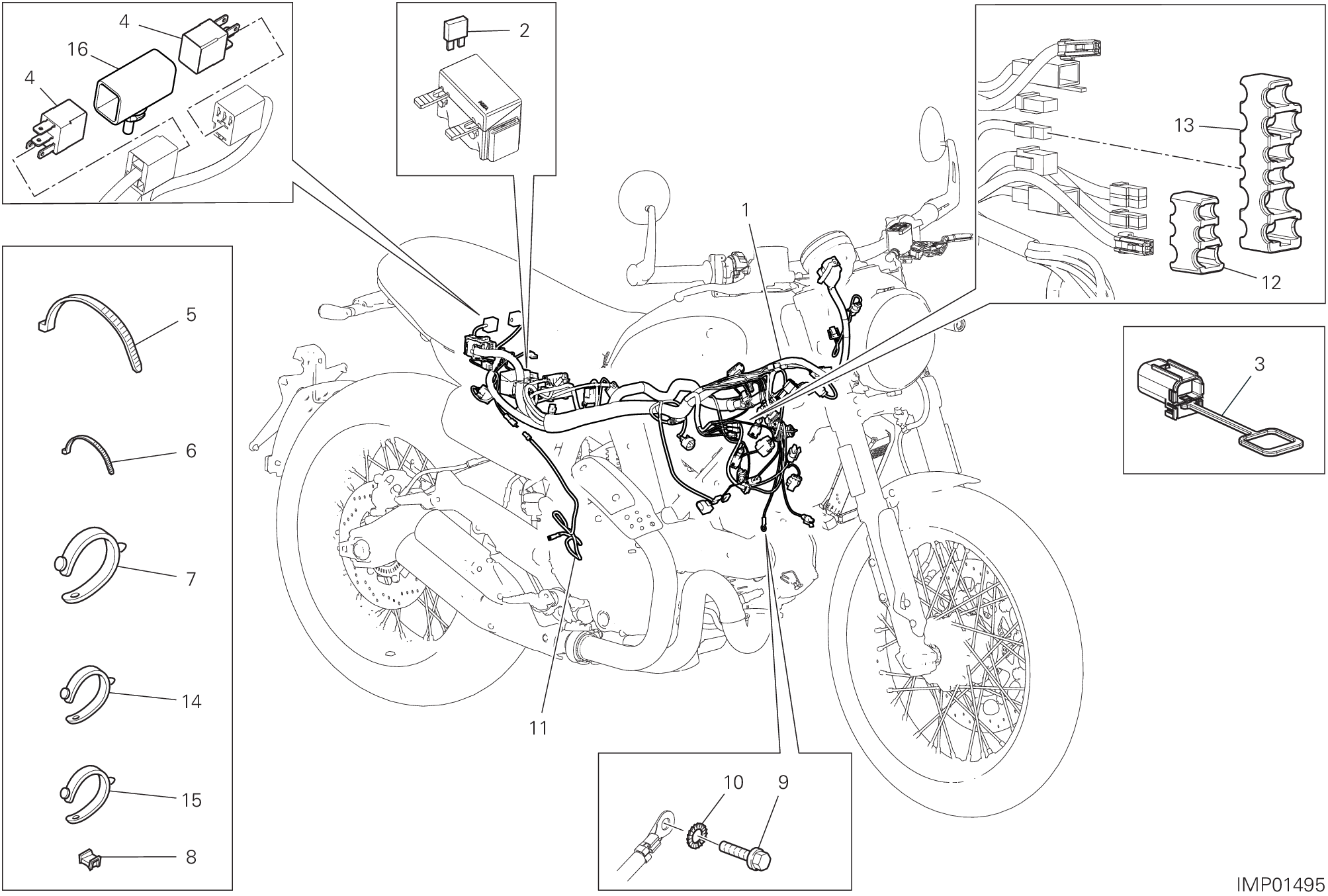 Circuit électrique vehicule