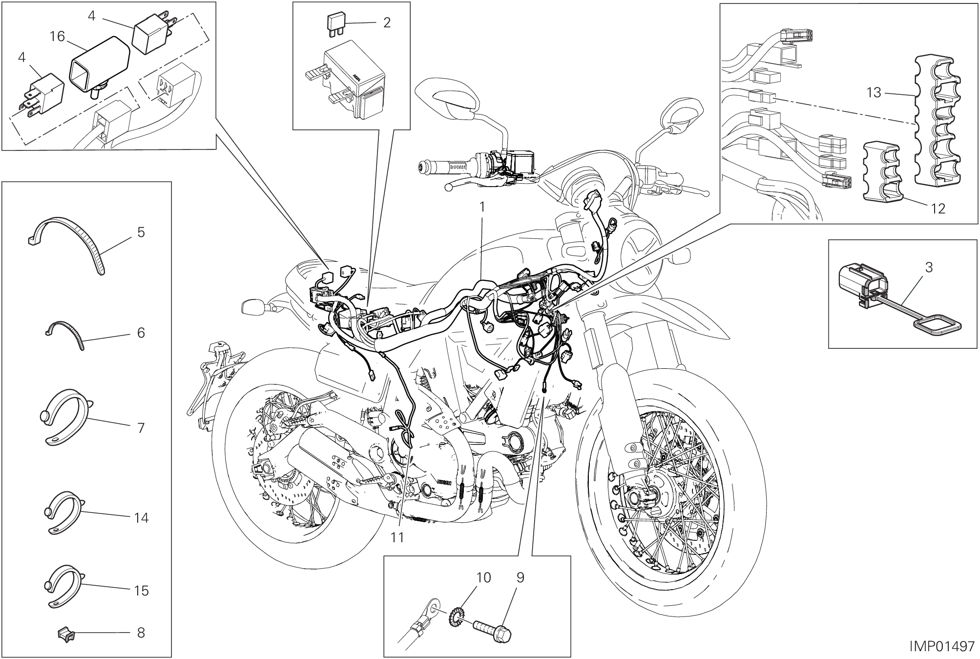 Circuit électrique vehicule