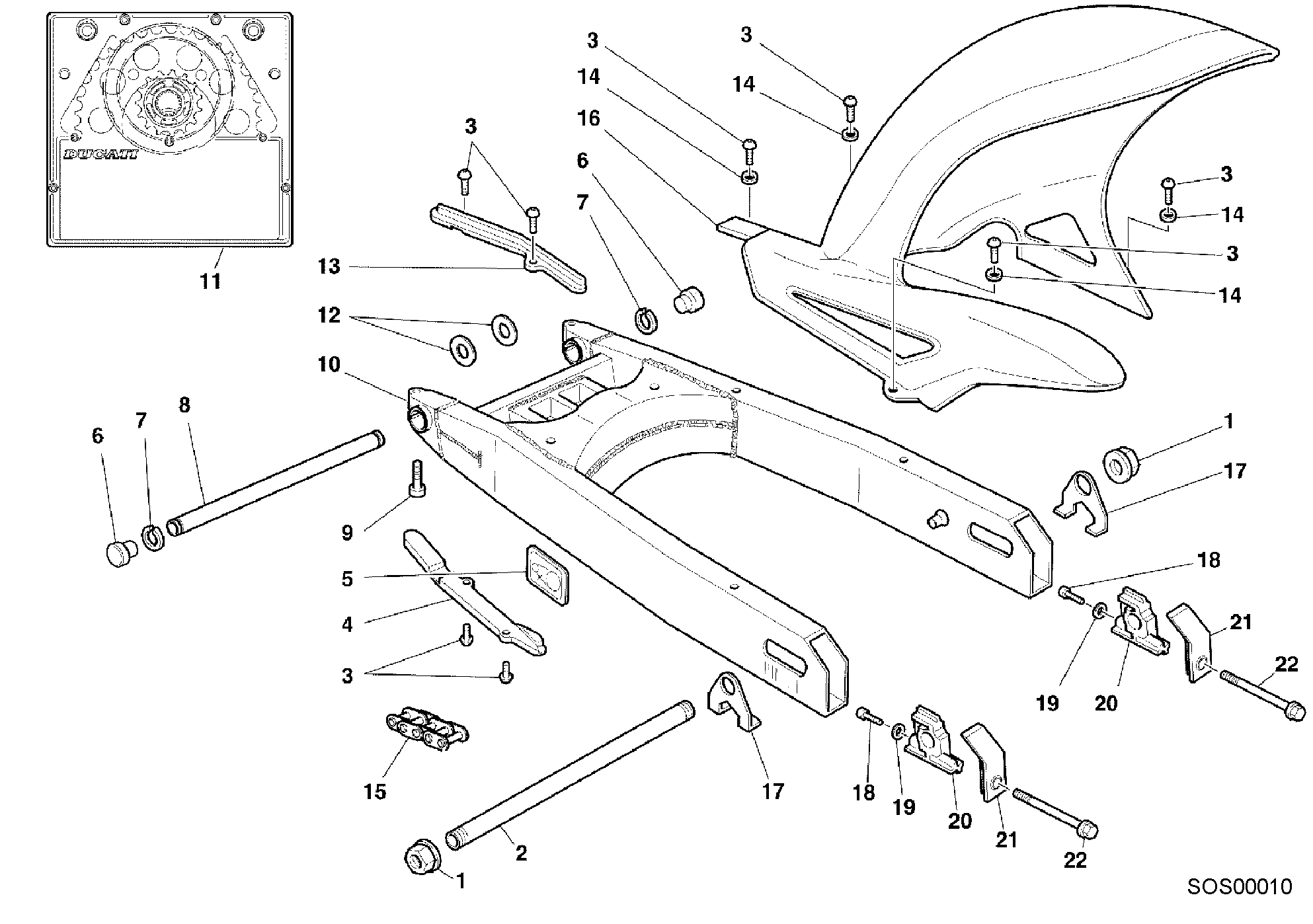 Bras oscillant