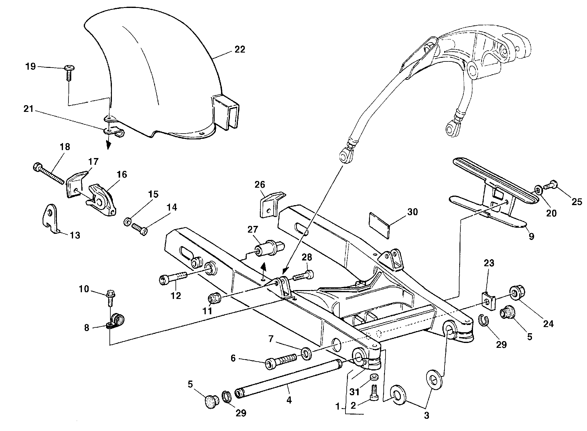 Bras oscillant