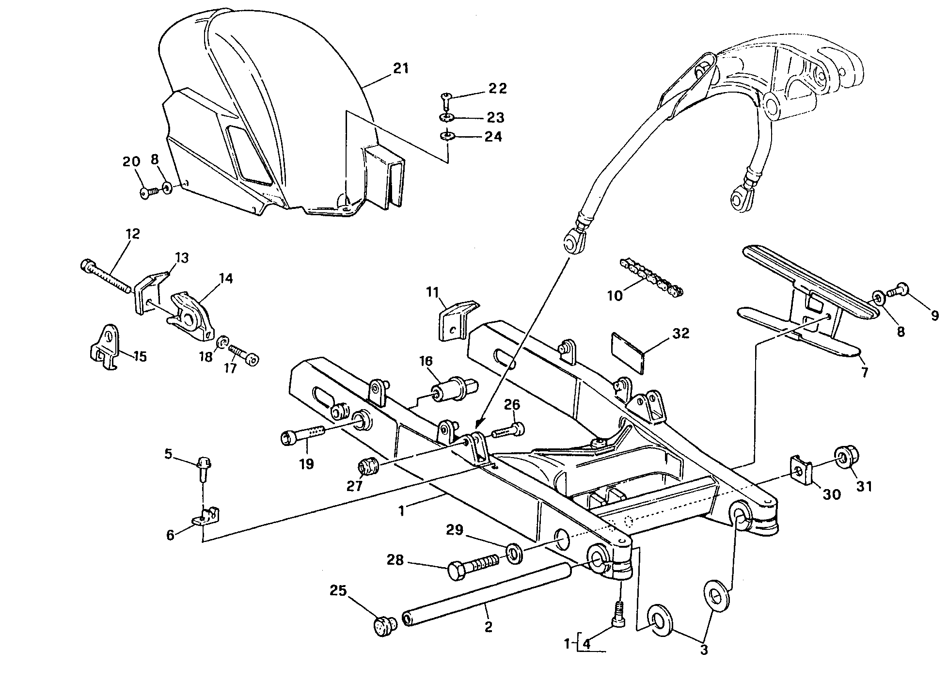 Bras oscillant