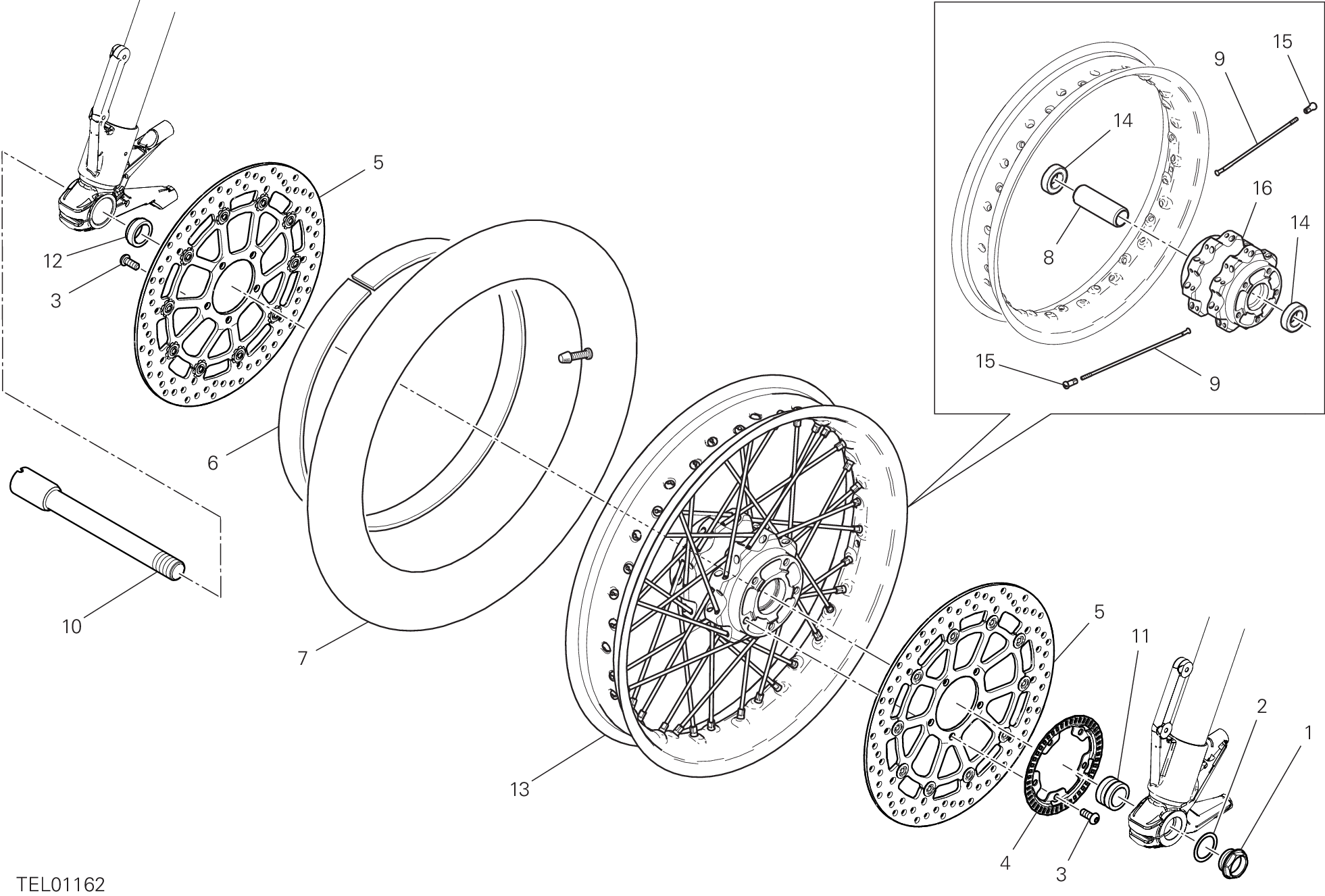 Roue avant