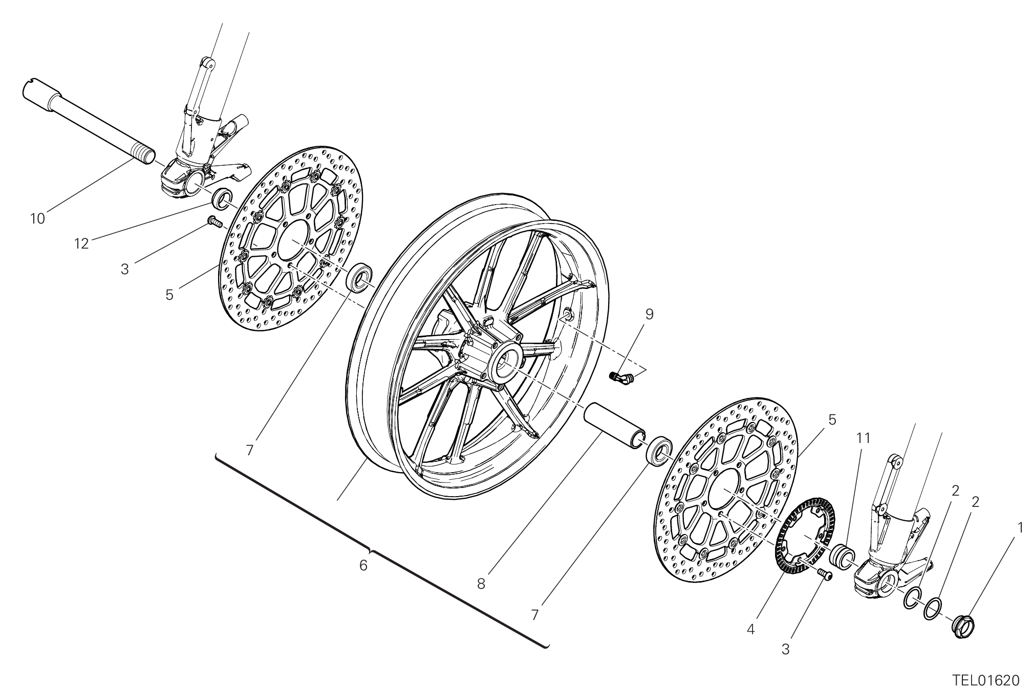 Roue avant