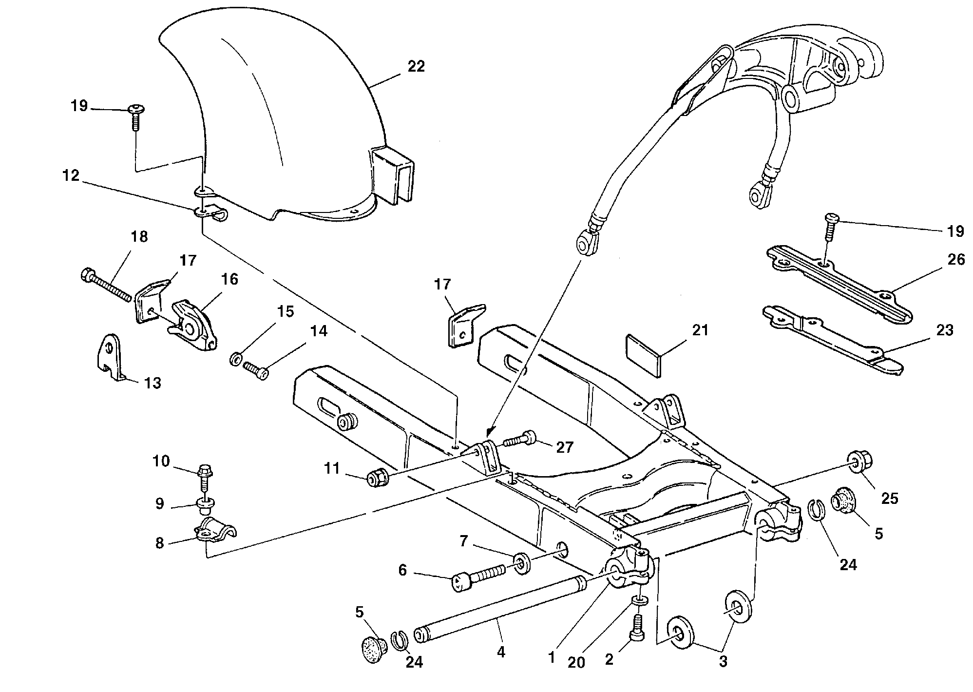 Bras oscillant