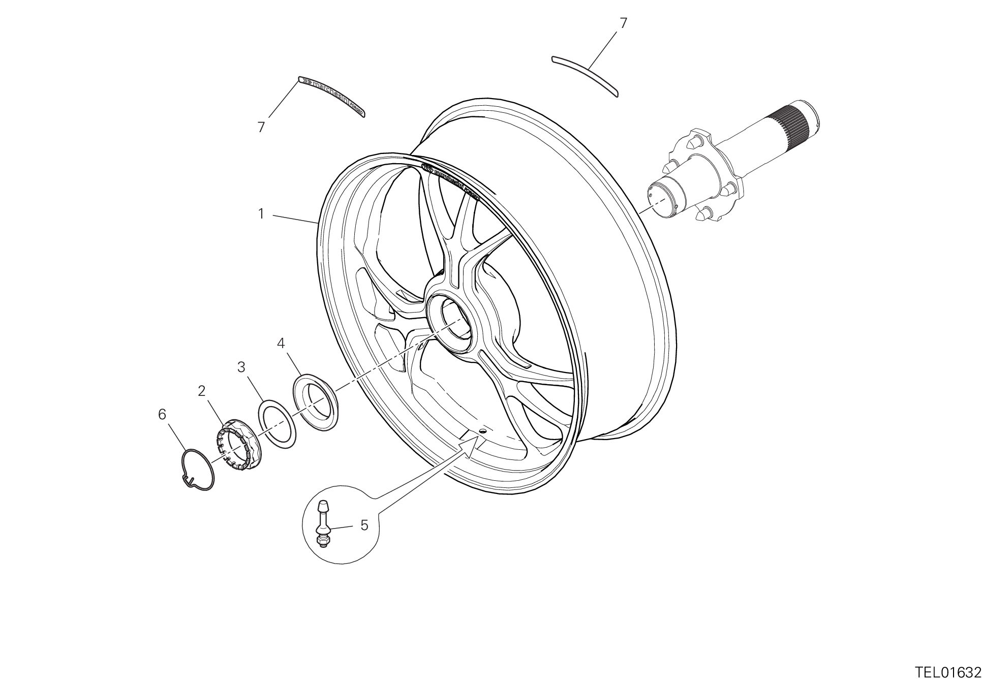 Roue arrière