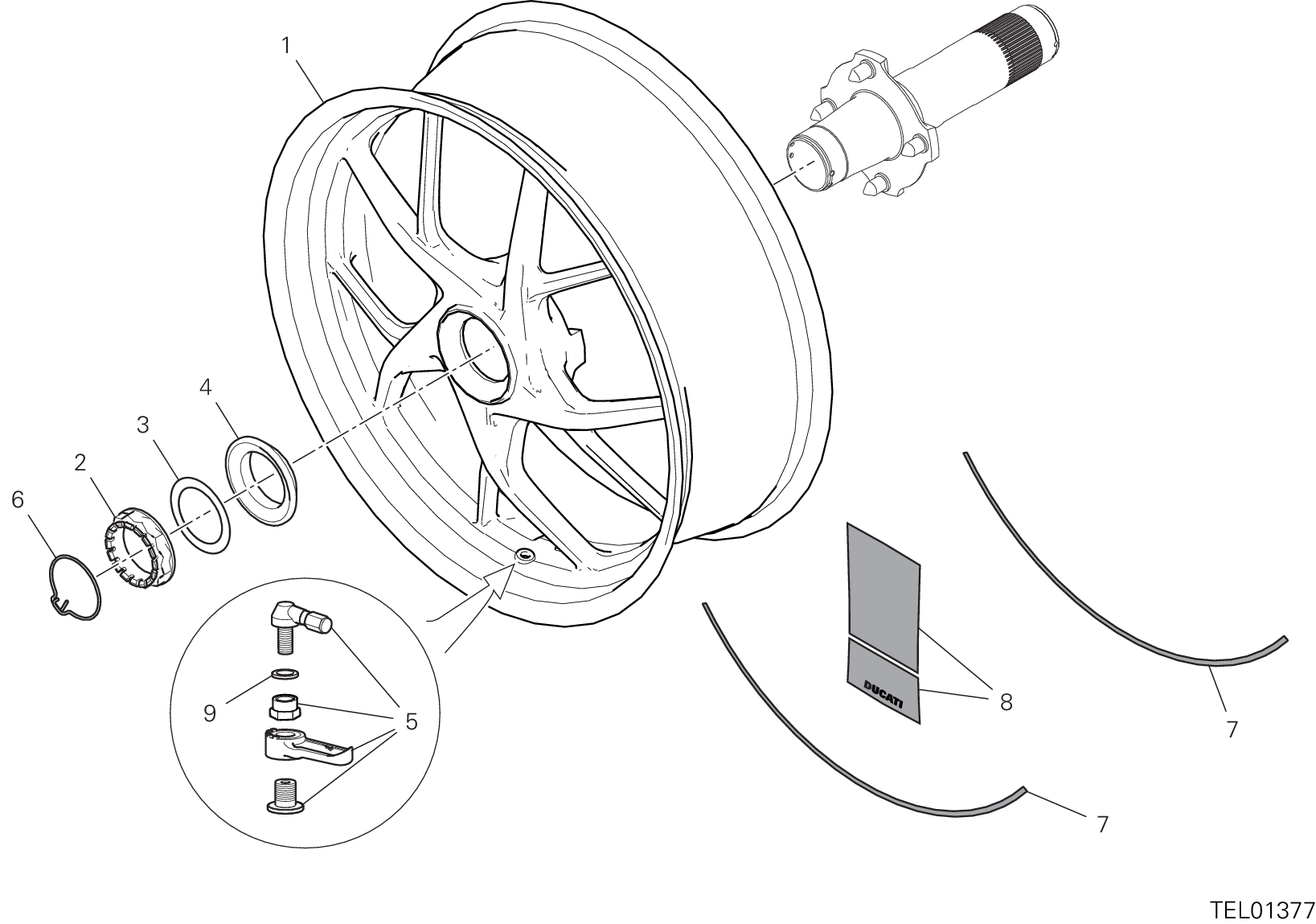 Roue arrière
