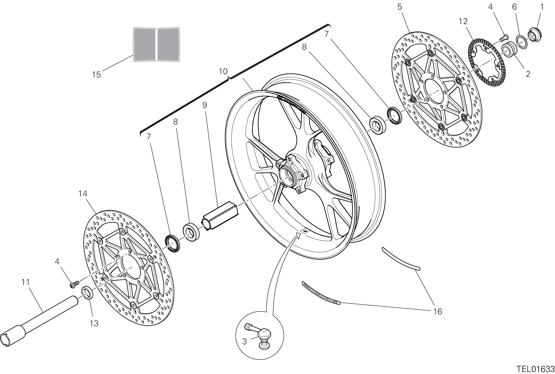 Roue avant